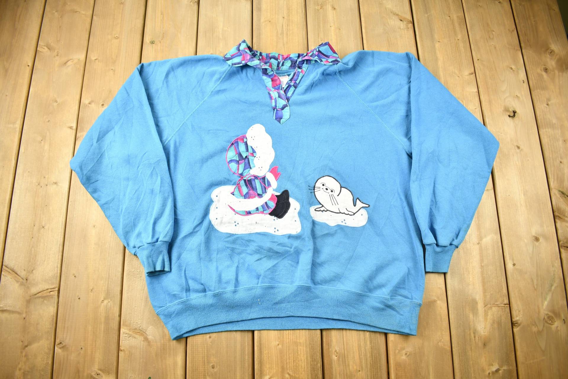 Vintage 1990Er Jahre Raglan Pullover/90Er Oma American Streetwear Nordpol Vintage 1990Er Jahre Raglan Pullover/90Er Oma American Streetwear Nordpol von Lostboysvintage
