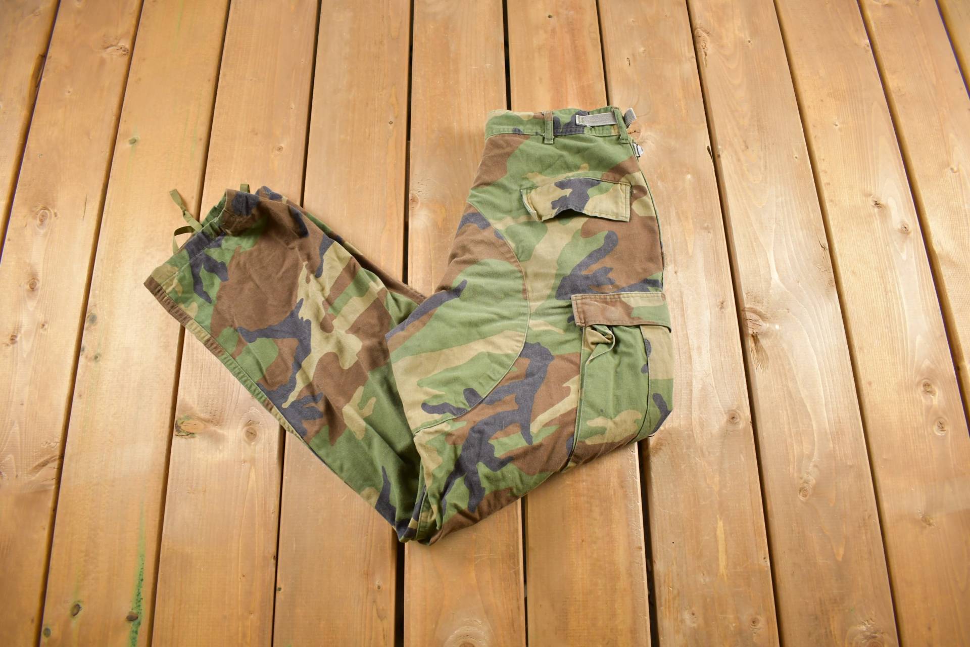 Vintage 1990Er Jahre Us Army Woodland Camouflage Cargohose Größe 34 X 30/streetwear Armeehose Militärhose Cargos von Lostboysvintage