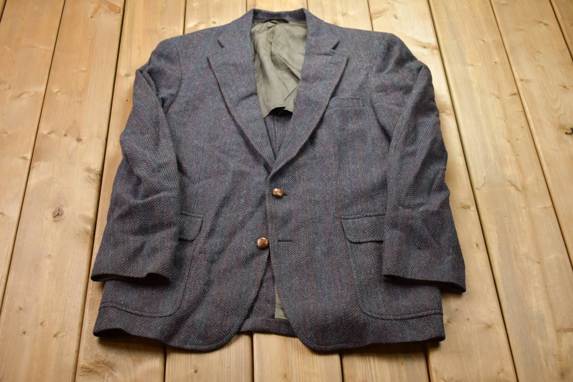 Vintage 1990Er Wollblazerjacke/Wolljacke 90Er Jacke Outdoor Blazer Button Up Mantel von Lostboysvintage