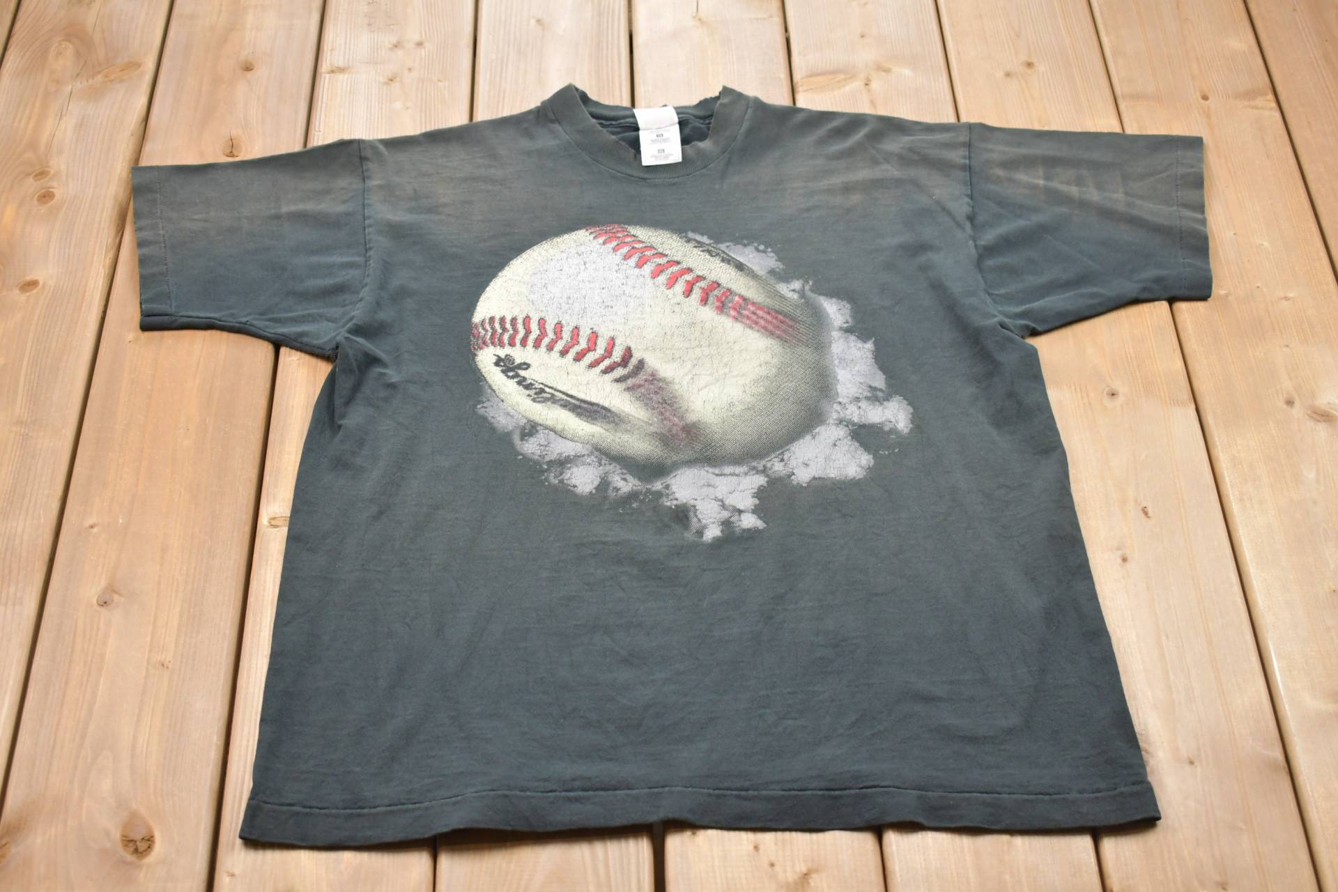 Vintage 1990Er Play Ball Geoff Moore & The Distance T-Shirt/Single Stitch Sportbekleidung Streetwear Seltenes Sport-T-Shirt von Lostboysvintage