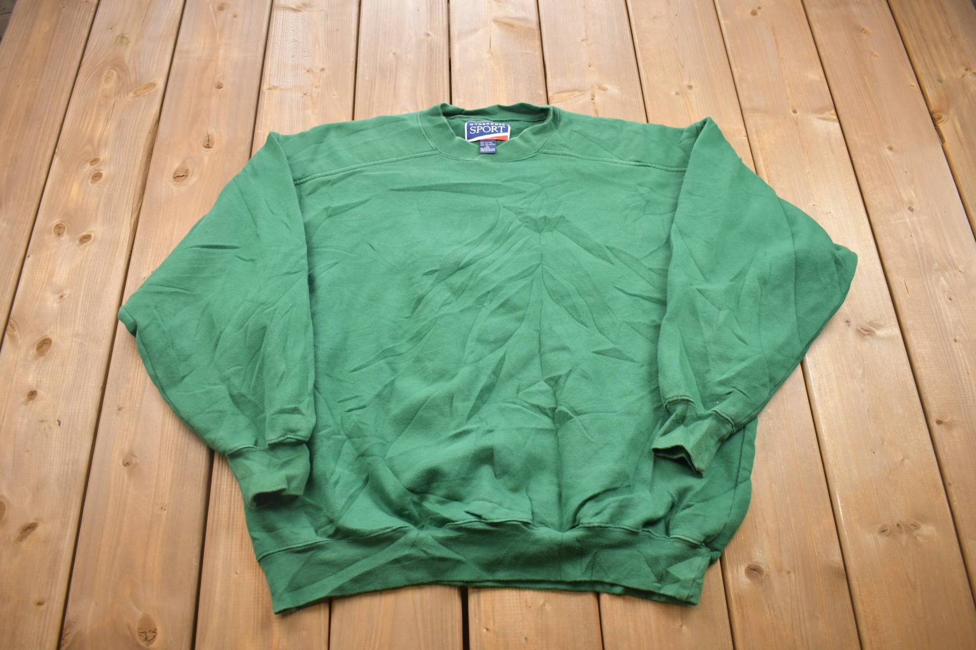 Vintage 1990Er Wynbrooke Sport Blank Crewneck Sweatshirt/90Er Basics Essential Streetwear Blanko von Lostboysvintage