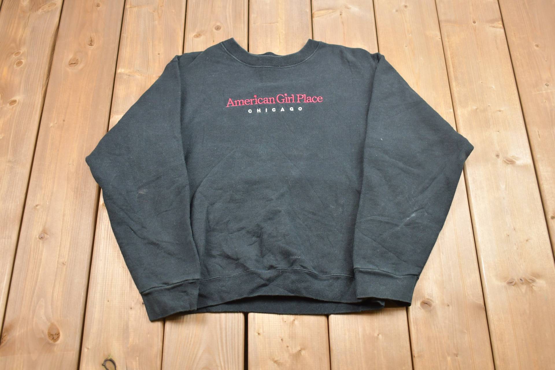 Vintage 1990Er American Girl Chigaco Crewneck Sweatshirt/90Er Souvenir Athleisure Streetwear Reisen Und Tourismus von Lostboysvintage