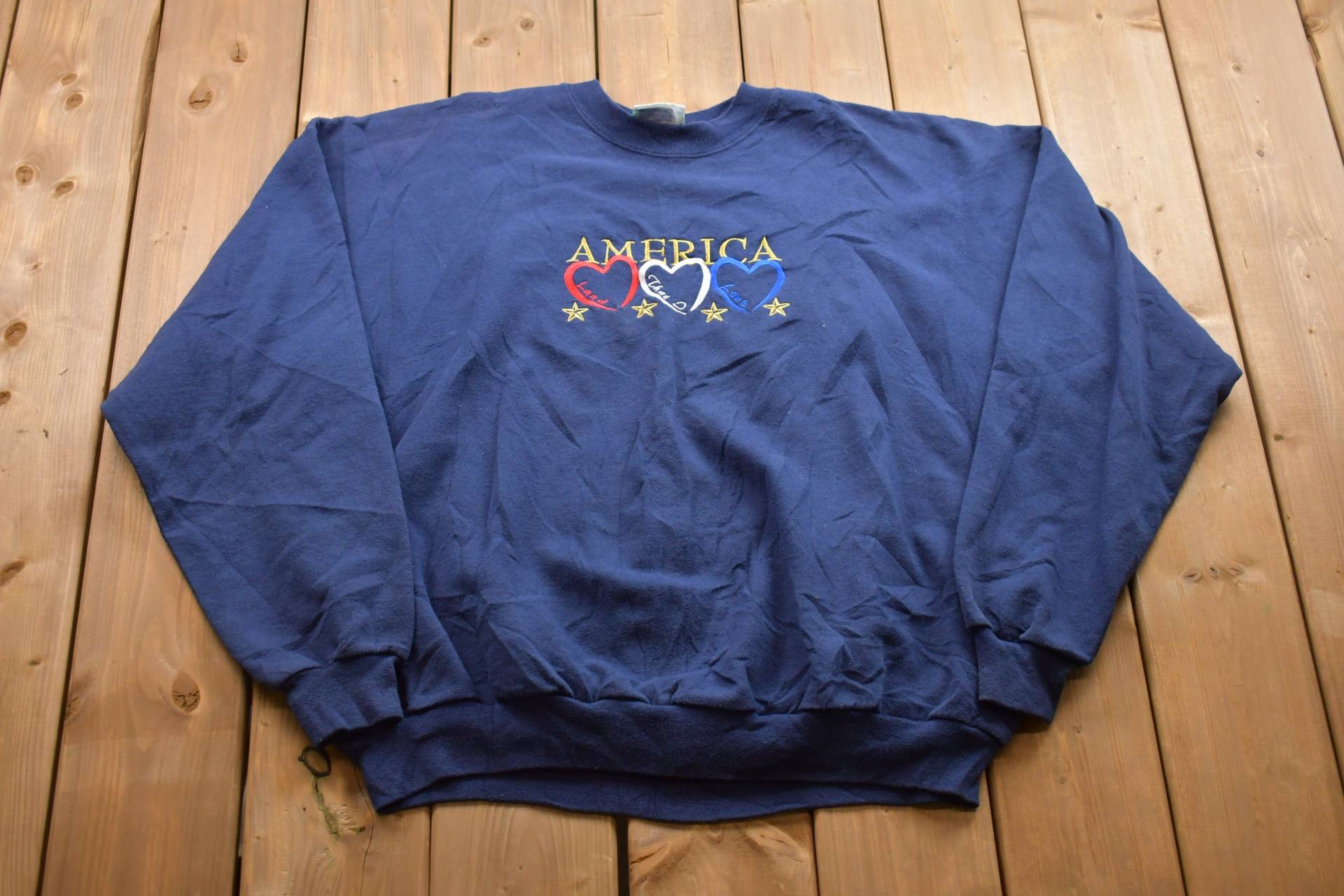 Vintage 1990Er America Crewneck Sweatshirt/90Er Souvenir Athleisure Streetwear American Pride von Lostboysvintage