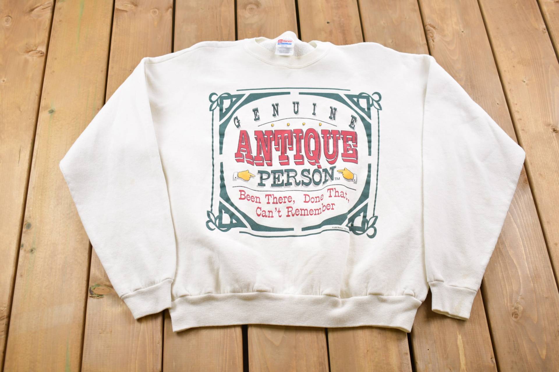 Vintage 1990Er Jahre Antik Person Crewneck Sweatshirt/90Er Souvenir Athleisure Streetwear Reisen Und Tourismus von Lostboysvintage