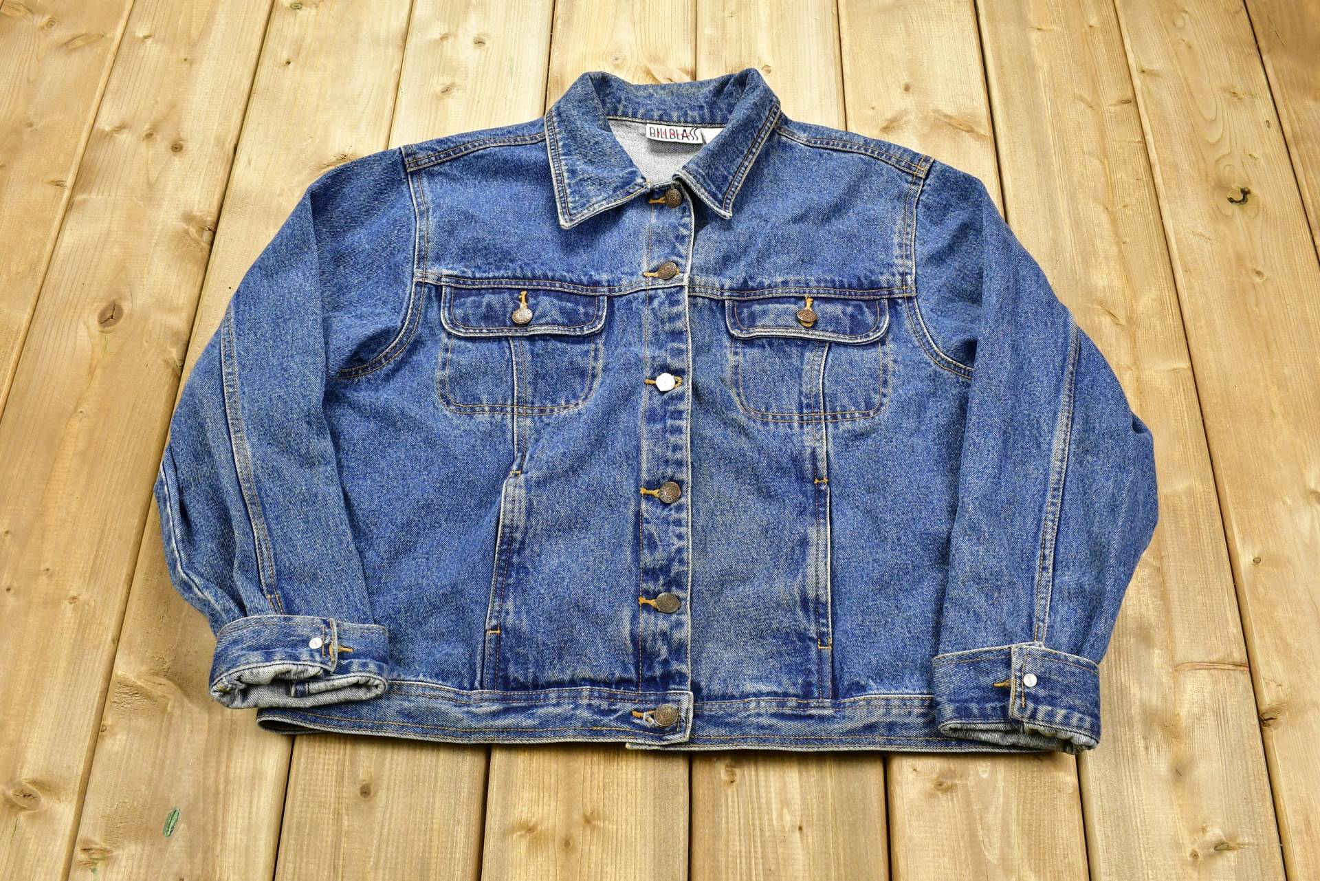 Vintage 1990S Bill Blass Jeans Jeansjacke/Denim Streetwear Herbst Oberbekleidung Herbstjacke Medium Wash von Lostboysvintage