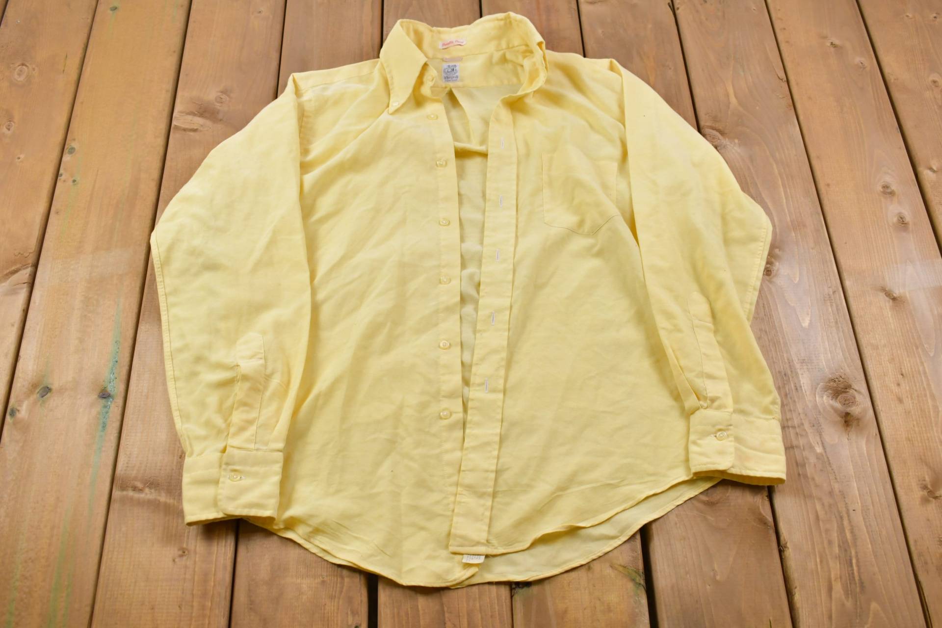 Vintage 1990Er Button Up Shirt/Flanell Freizeitkleidung Arbeitskleidung Muster von Lostboysvintage