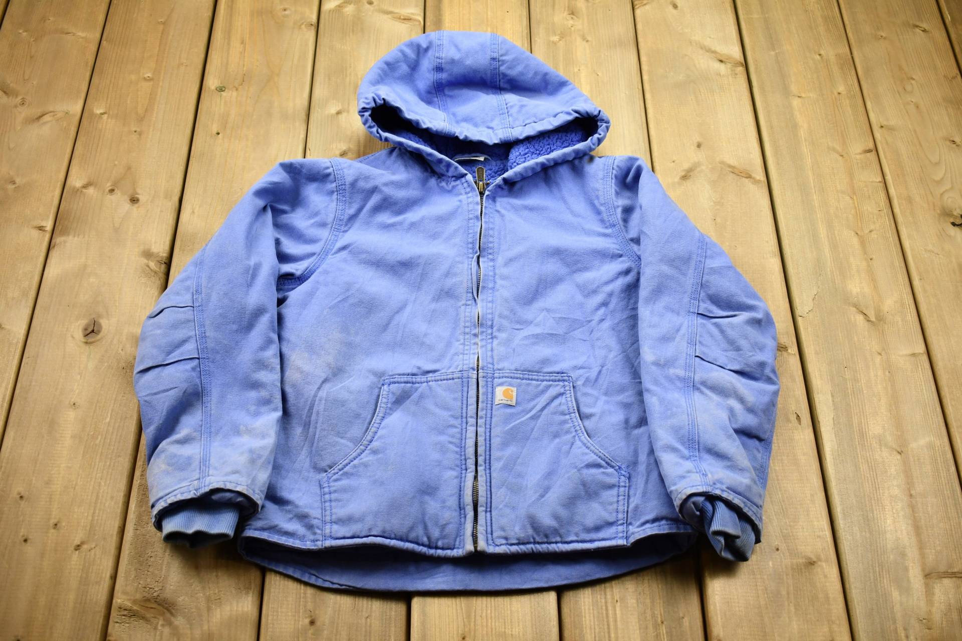 Vintage 1990S Carhartt Chore Kinderjacke/Workwear Streetwear Made in Usa Sherpa Lined Jacket Distressed von Lostboysvintage