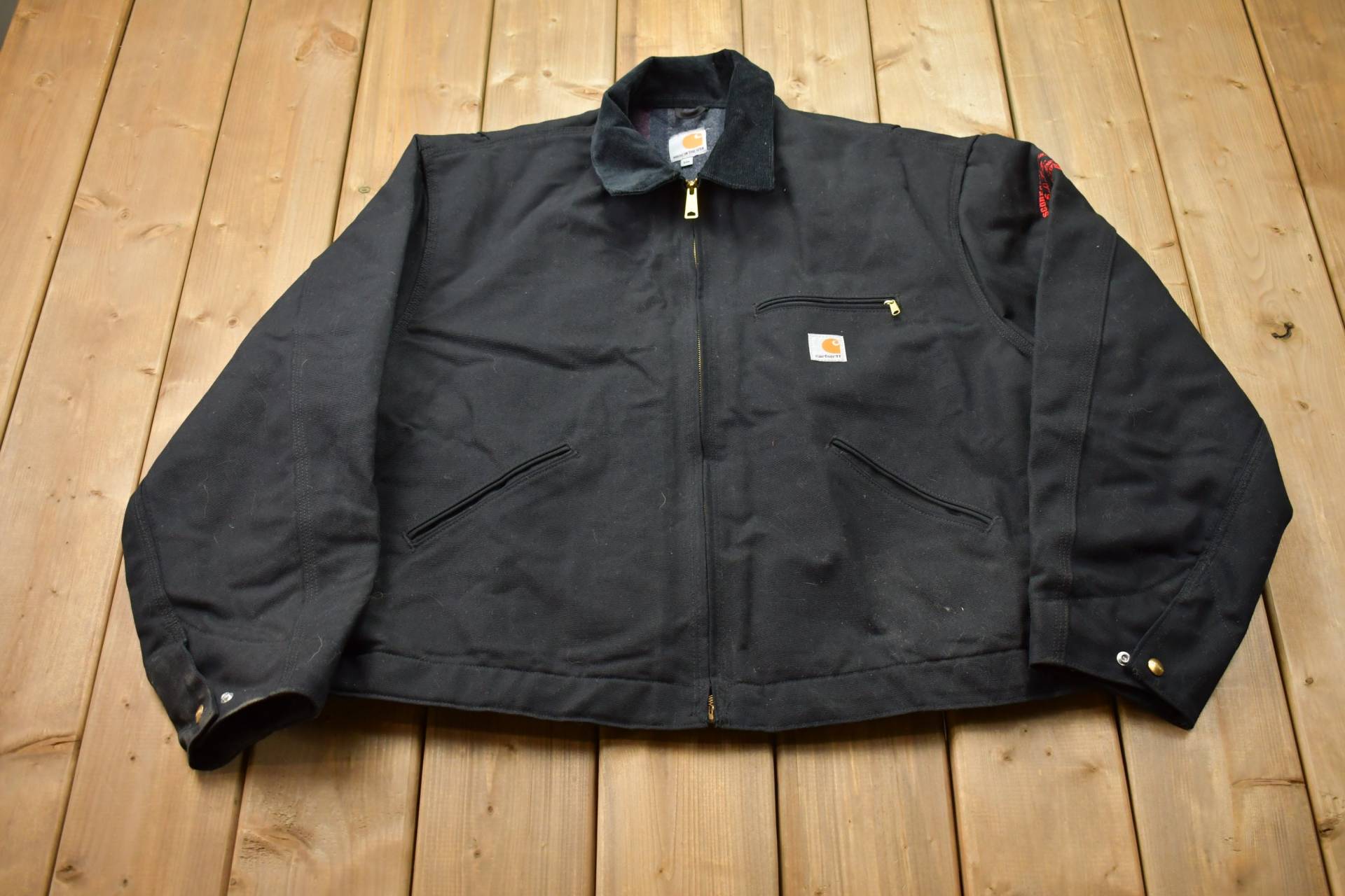 Vintage 1990S Carhartt Detroit Jacke/Workwear Streetwear Made in Usa 90S Blanket Lined Jacket Distressed Union Vintage 1990S Carhartt Detroit Jacke/Workwear Streetwear Made in Usa 90S Blanket Lined Jacket Distressed Union von Lostboysvintage