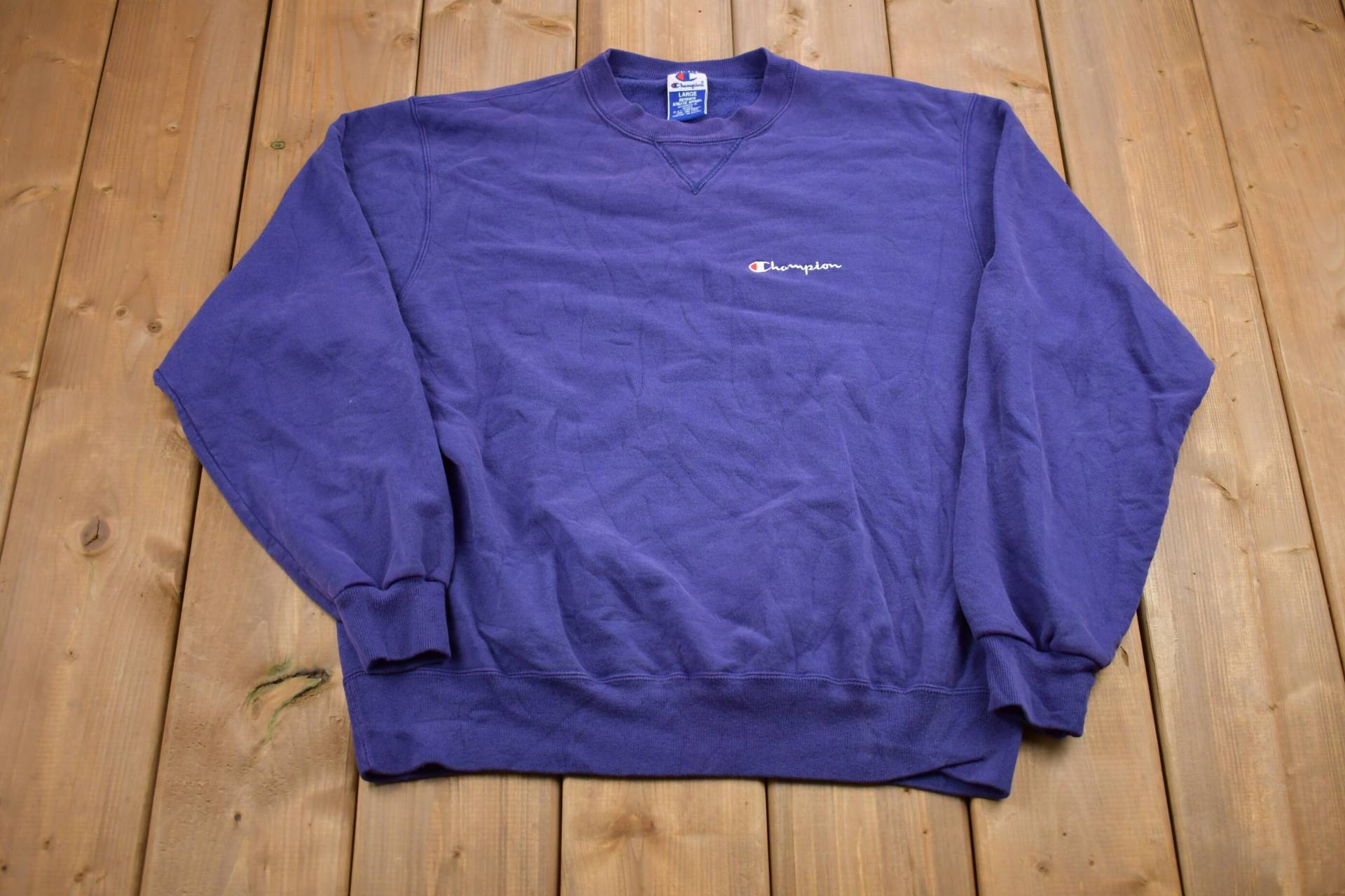 Vintage 1990Er Jahre Besticktes Champion Sweatshirt/Pullover Streetwear Athleisure Sportswear Logo von Lostboysvintage