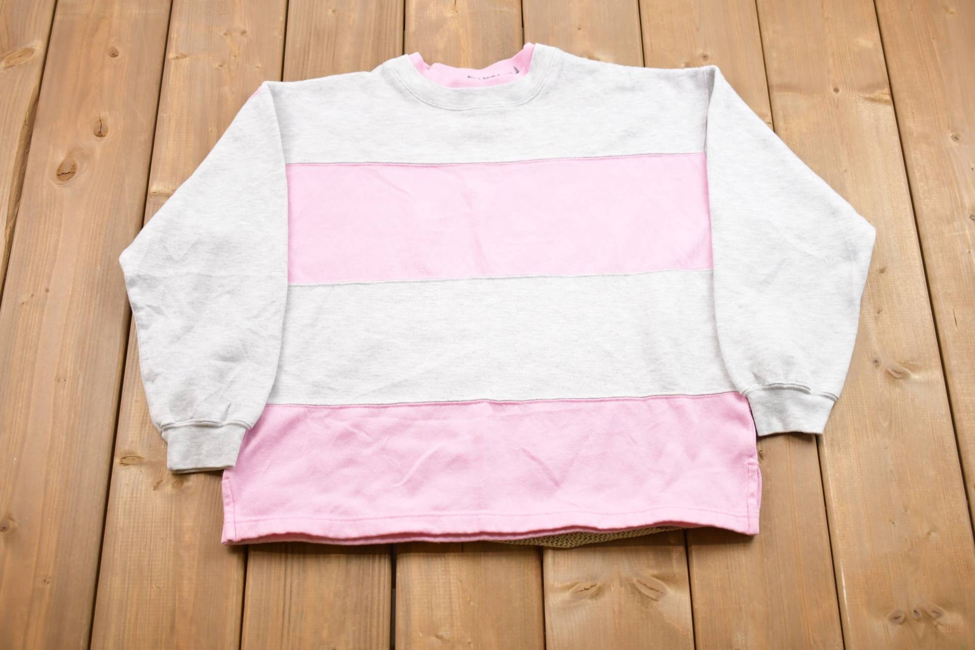 Vintage 1990S Color Block Crewneck Sweatshirt/90Er Jahre Rundhalsausschnitt Souvenir Athleisure Streetwear Reisen Und Tourismus von Lostboysvintage