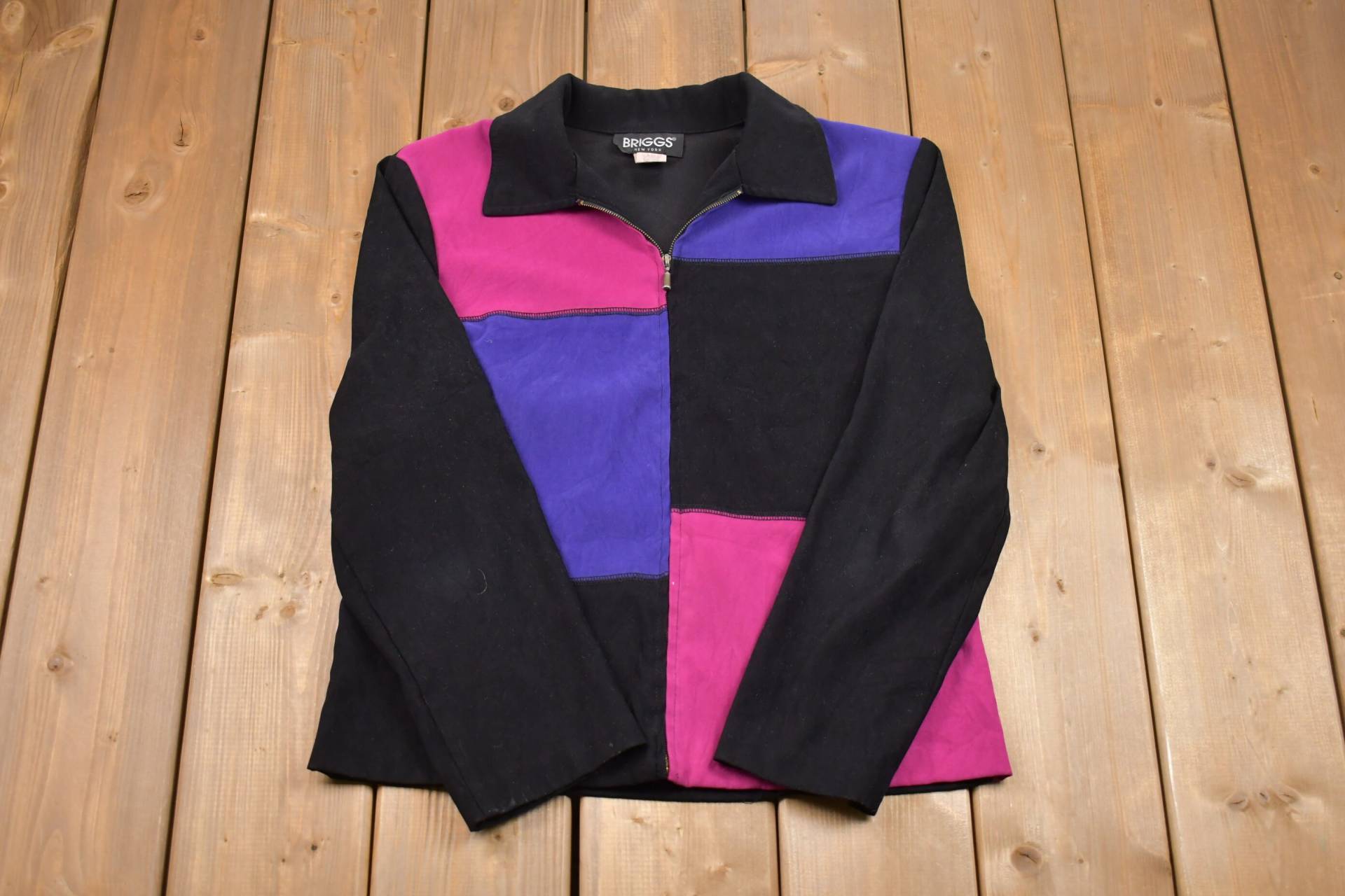 Vintage 1990Er Briggs Color Block Damen Leichte Jacke/90Er Jahre Mode Athleisure Streetwear von Lostboysvintage