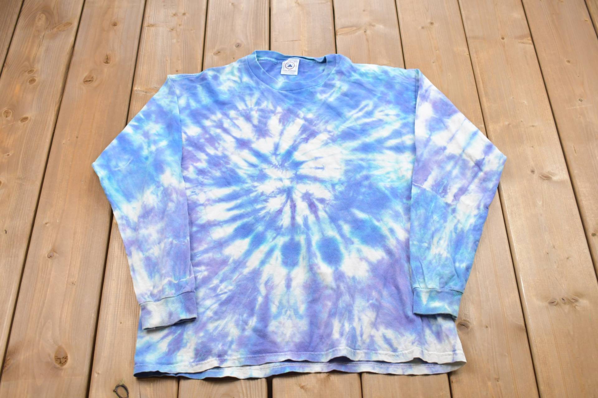 Vintage 1990Er Delta Langarm-Tye-Die-Shirt/streetwear Retro-stil Lustiges Party-Shirt Mottoparty 90Er-Jahre-Grafik-T-Shirt von Lostboysvintage