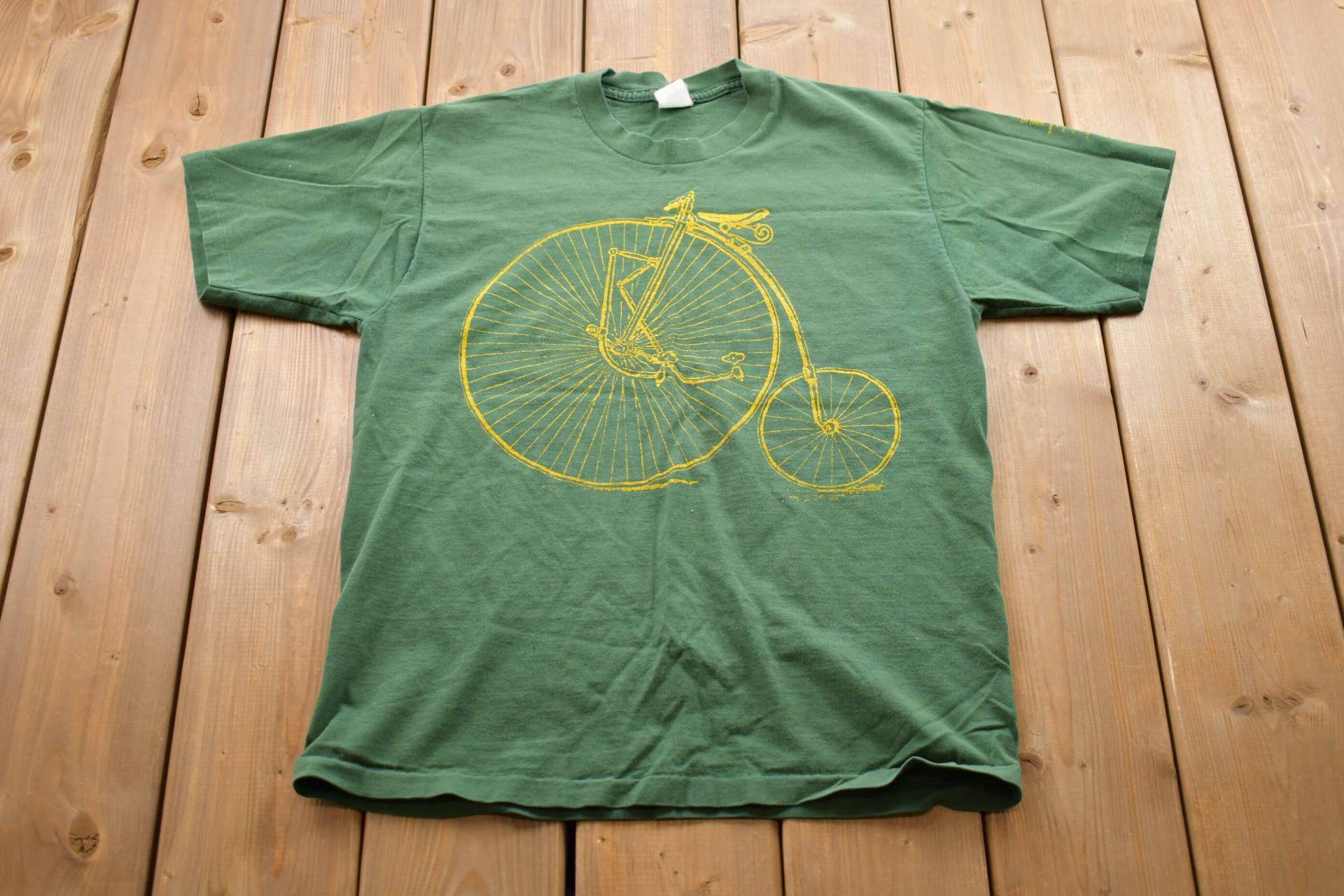 Vintage 1990S Fahrrad Grafik T-Shirt/80Er 90Er Jahre Streetwear Retro Style Einzelstich Made in Canada von Lostboysvintage