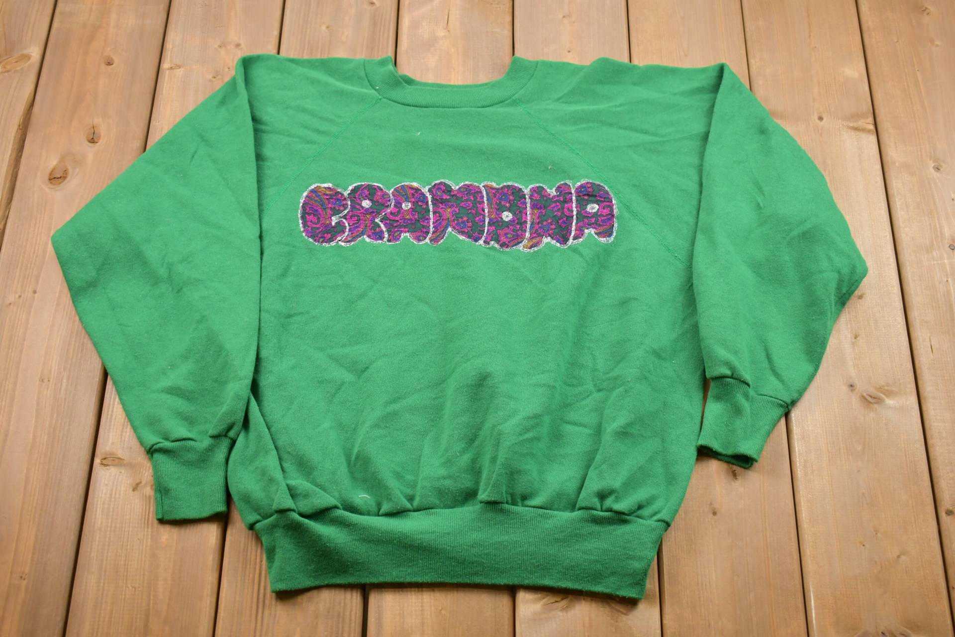 Vintage 1990Er Oma Crewneck/90Er Natur Tiere Sweatshirt Pullover Patchwork von Lostboysvintage