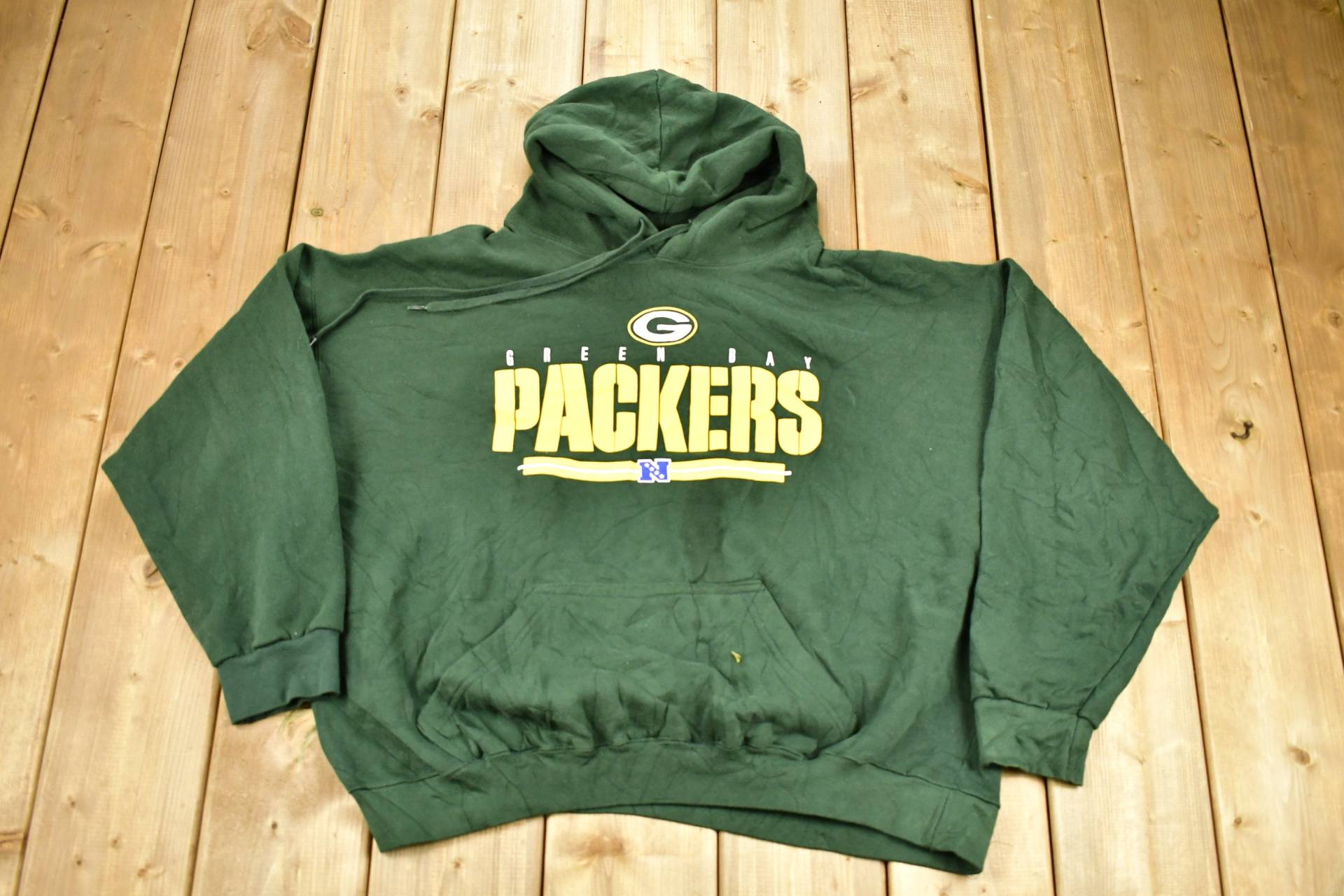 Vintage 1990S Green Bay Packers Nfl Hoodie Sweatshirt/Grün Football Sportkleidung Athleisure Americana Wisconsin von Lostboysvintage