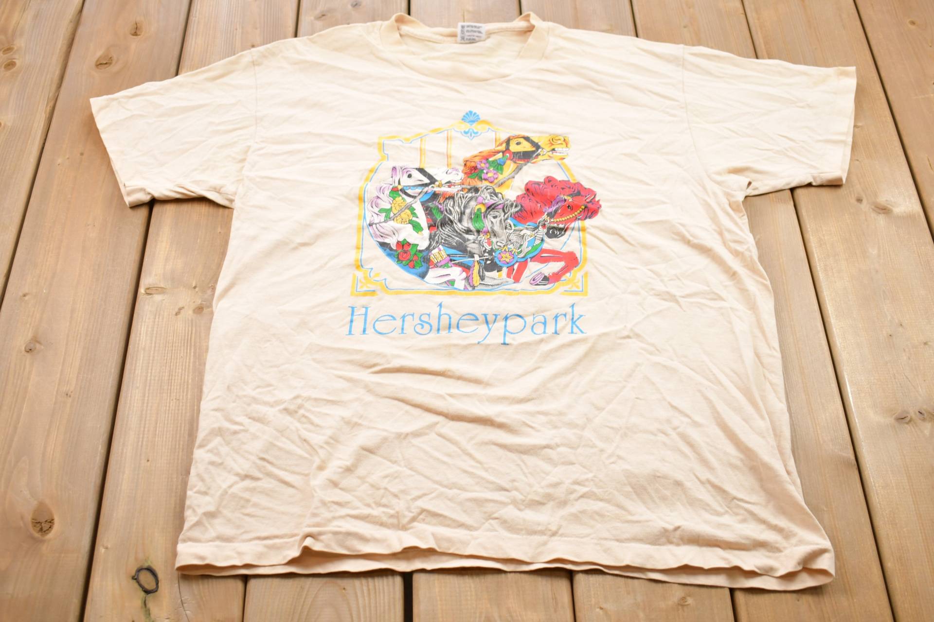 Vintage 1990S Hershey Park Grafik T-Shirt/80Er 90Er Streetwear Fashion Made in Usa Urlaub Reisen & Tourismus von Lostboysvintage