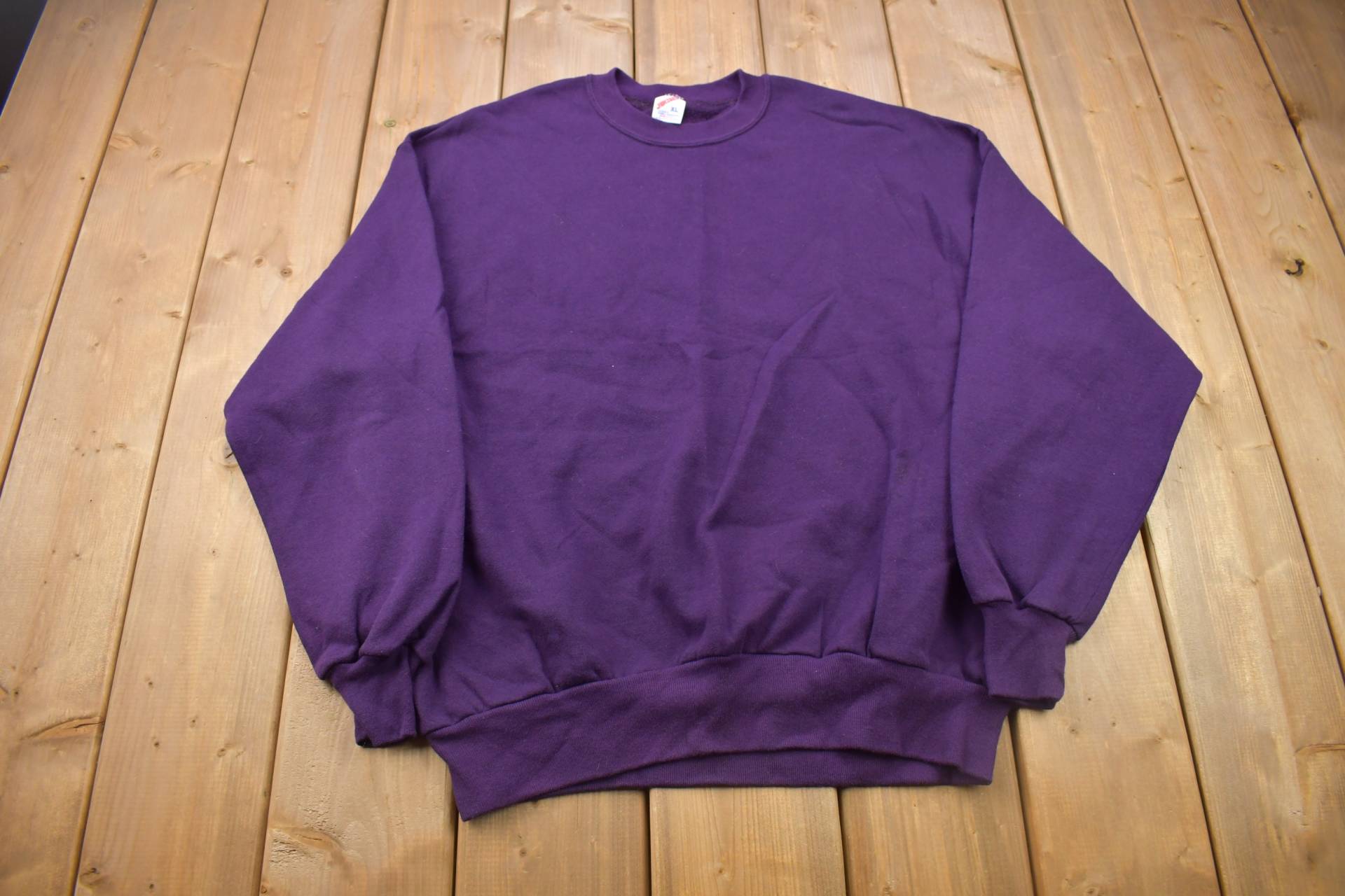 Vintage 1990S Jerzees Blank Sweatshirt Mit Rundhalsausschnitt/Made in Usa Essential Streetwear 90S von Lostboysvintage