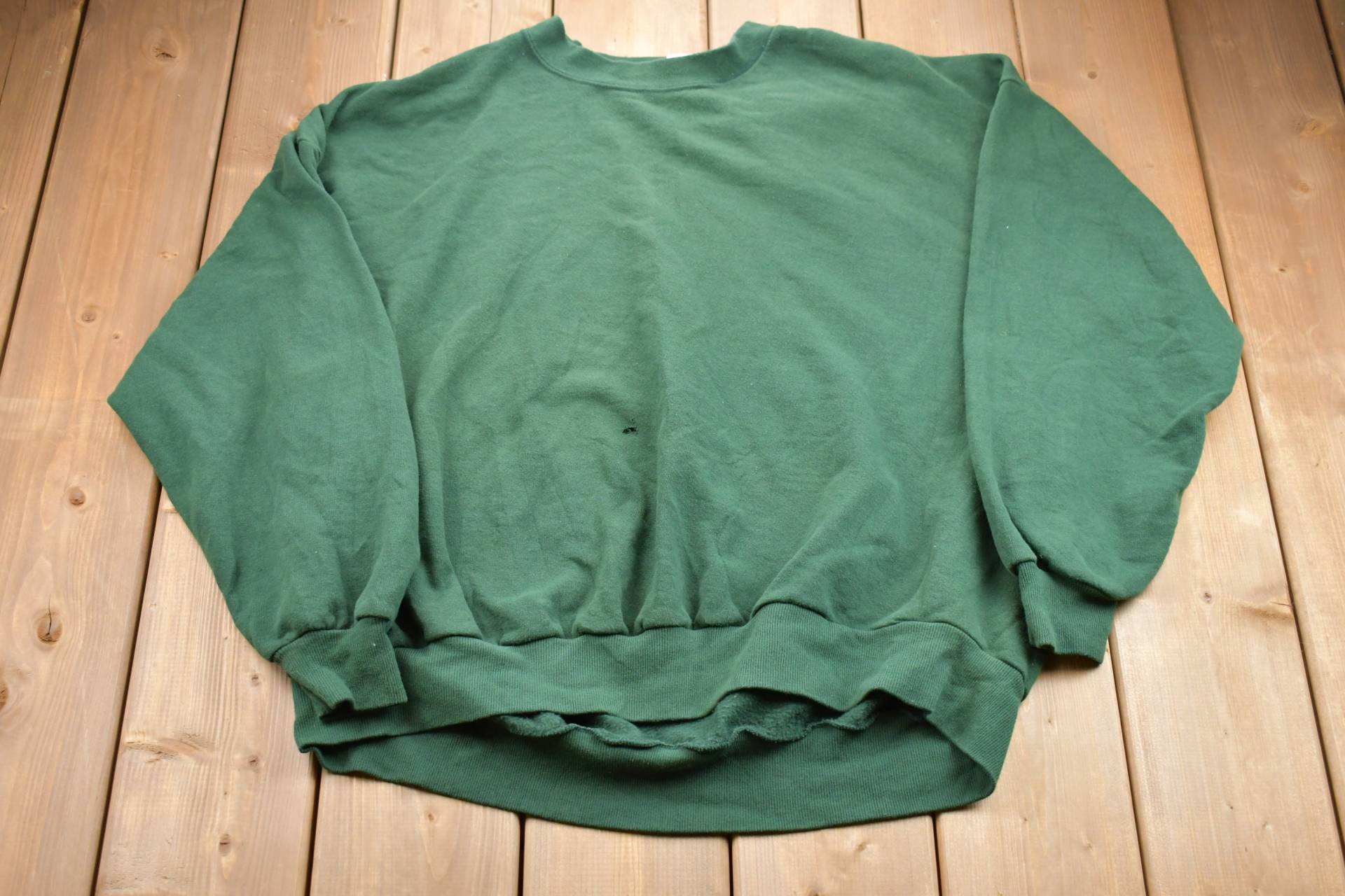 Vintage 1990Er Jerzees Blank Crewneck Sweatshirt/90Er Souvenir Athleisure Streetwear Made in Usa Basic von Lostboysvintage