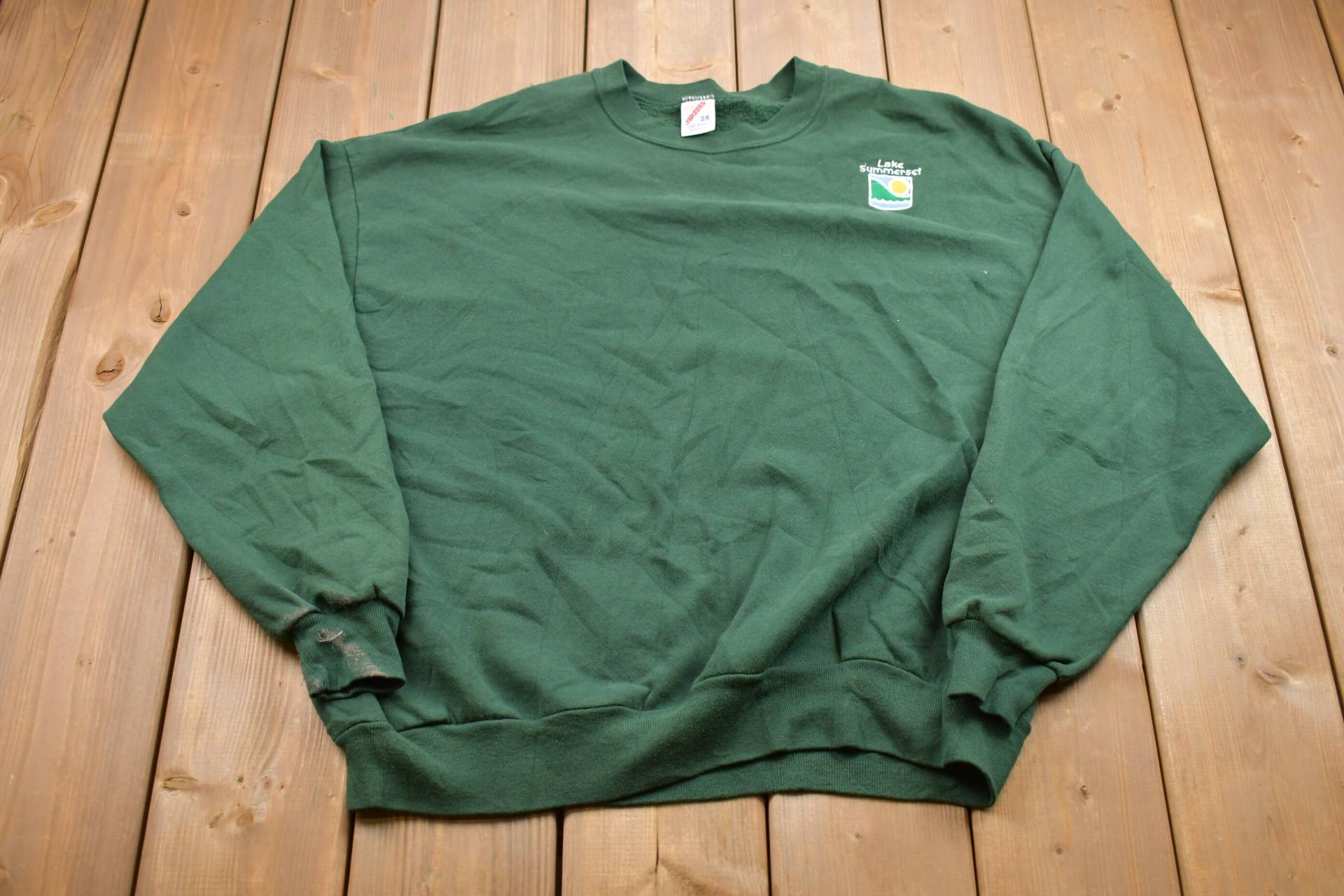 Vintage 1990S Lake Summerset Besticktes Sweatshirt Mit Rundhalsausschnitt/90Er Jahre Souvenir Athleisure Made in Usa Reise Und Tourismus von Lostboysvintage