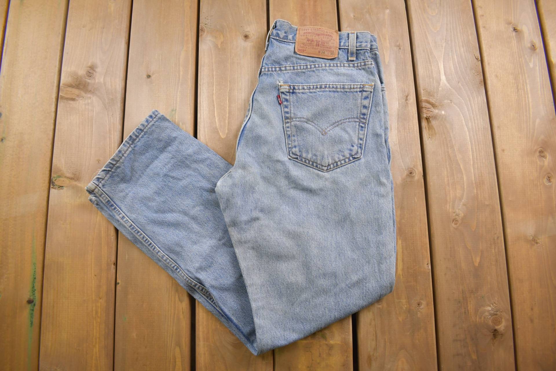 Vintage 1990S Levi's 505 Red Tab Jeans Größe 32 X 30/Made in Usa 90S Denim Streetwear Fashion von Lostboysvintage