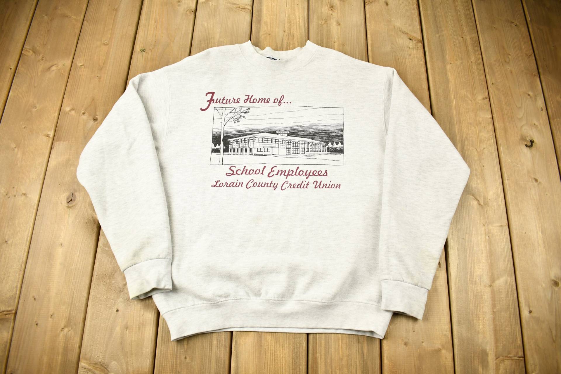 Vintage 1990S Lorain County Credit Union Sweatshirt Mit Rundhalsausschnitt/90Er Jahre Souvenir Made in Usa Reise Und Tourismus von Lostboysvintage