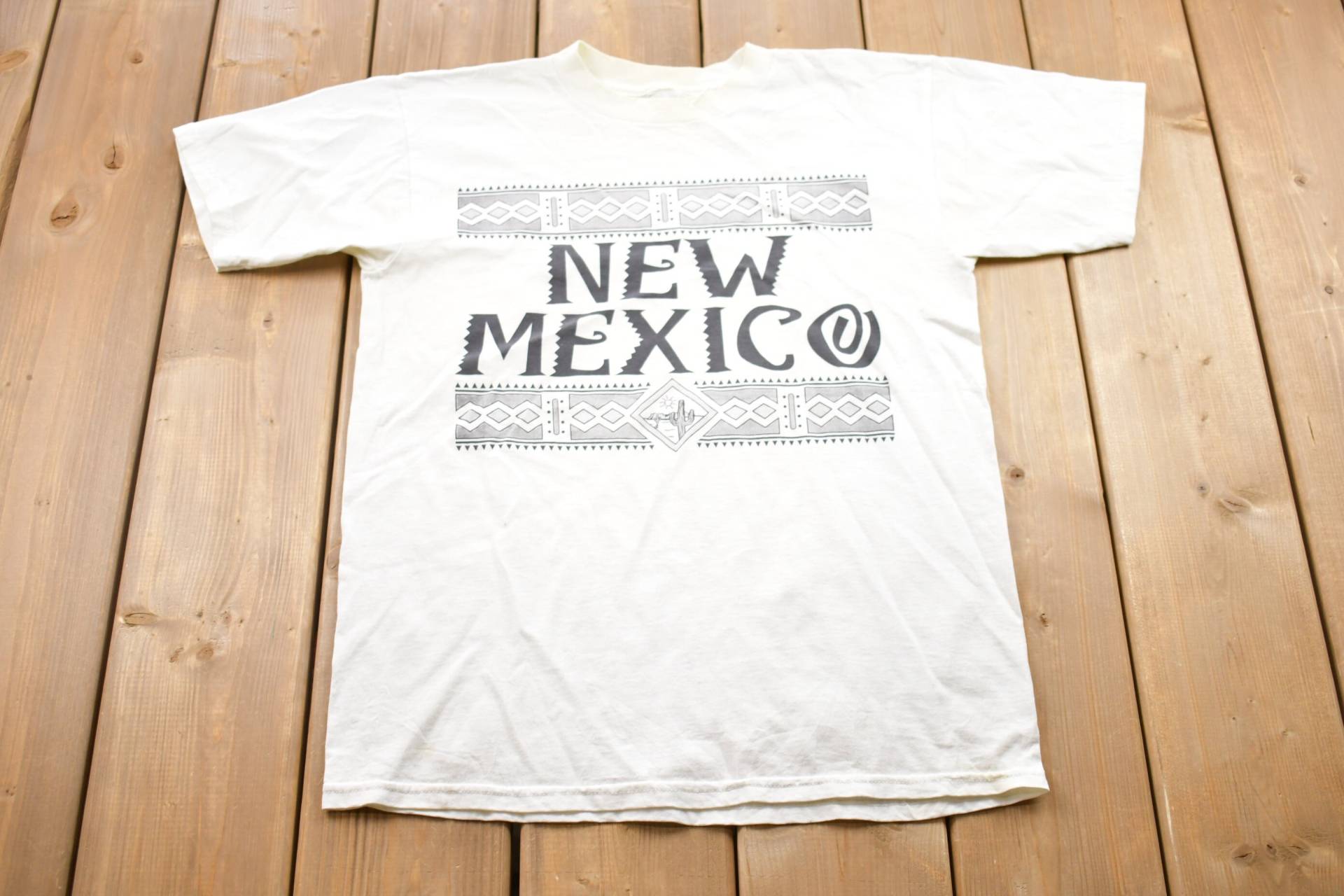 Vintage 1990S New Mexico Grafik T-Shirt/80Er 90Er Jahre Streetwear Fashion Made in Usa Urlaub & Reisen von Lostboysvintage