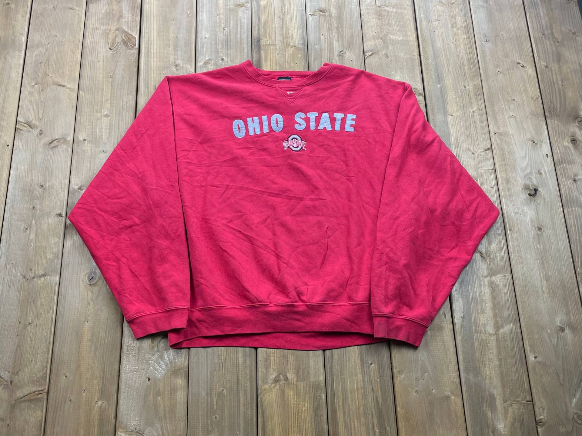 Vintage 1990S Nike Universität Von Ohio State College-Sweatshirt Mit Rundhalsausschnitt/Sweatshirt Mittlerer Swoosh Sportbekleidung Vintage 1990S Nike Universität Von Ohio State College-Sweatshirt Mit Rundhalsausschnitt/Sweatshirt Mittlerer Swoosh Sportbekleidung von Lostboysvintage