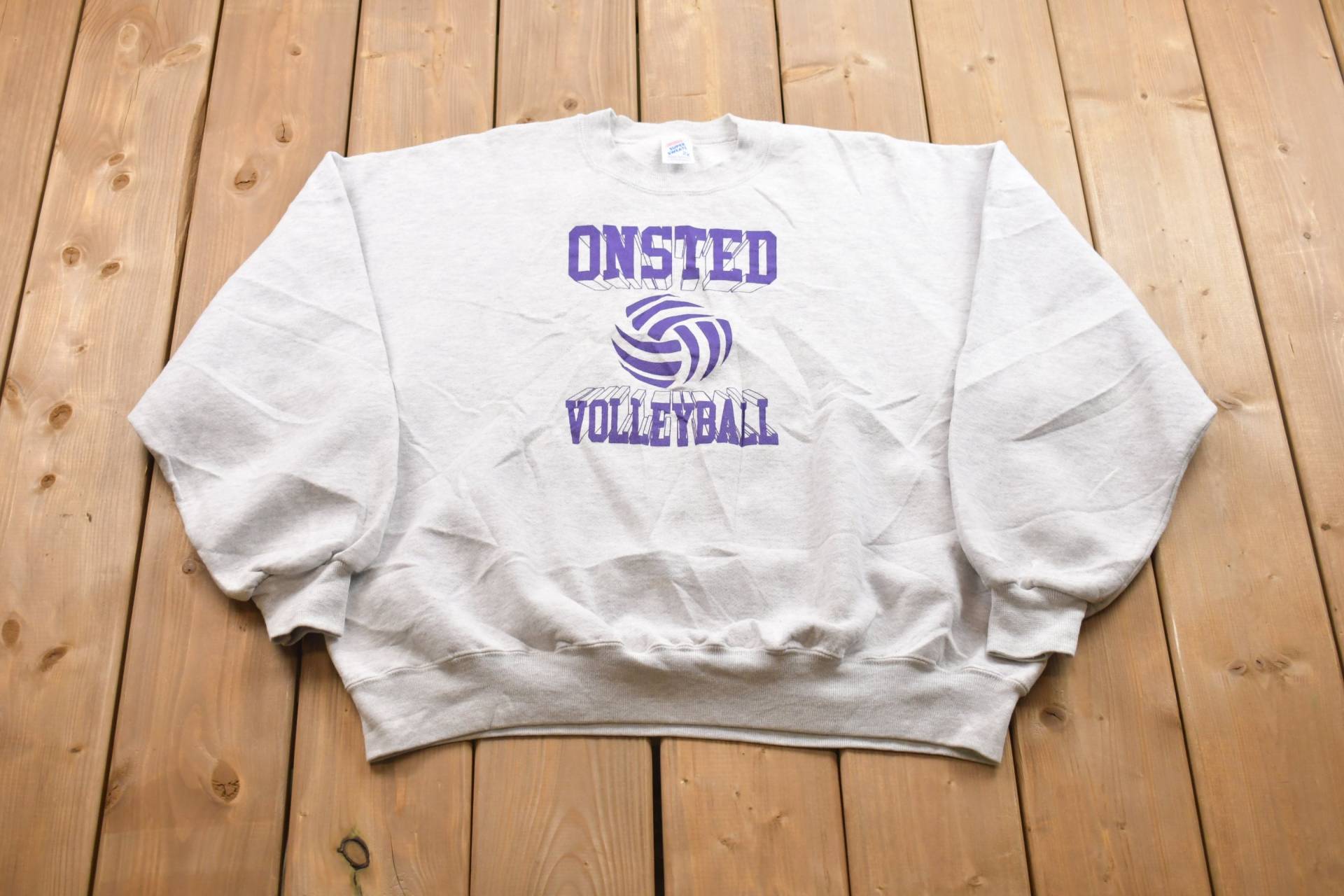 Vintage 1990Er Onsted Volleyball Crewneck Sweatshirt/Made in Usa 90Er Souvenir Athleisure Streetwear Sport von Lostboysvintage