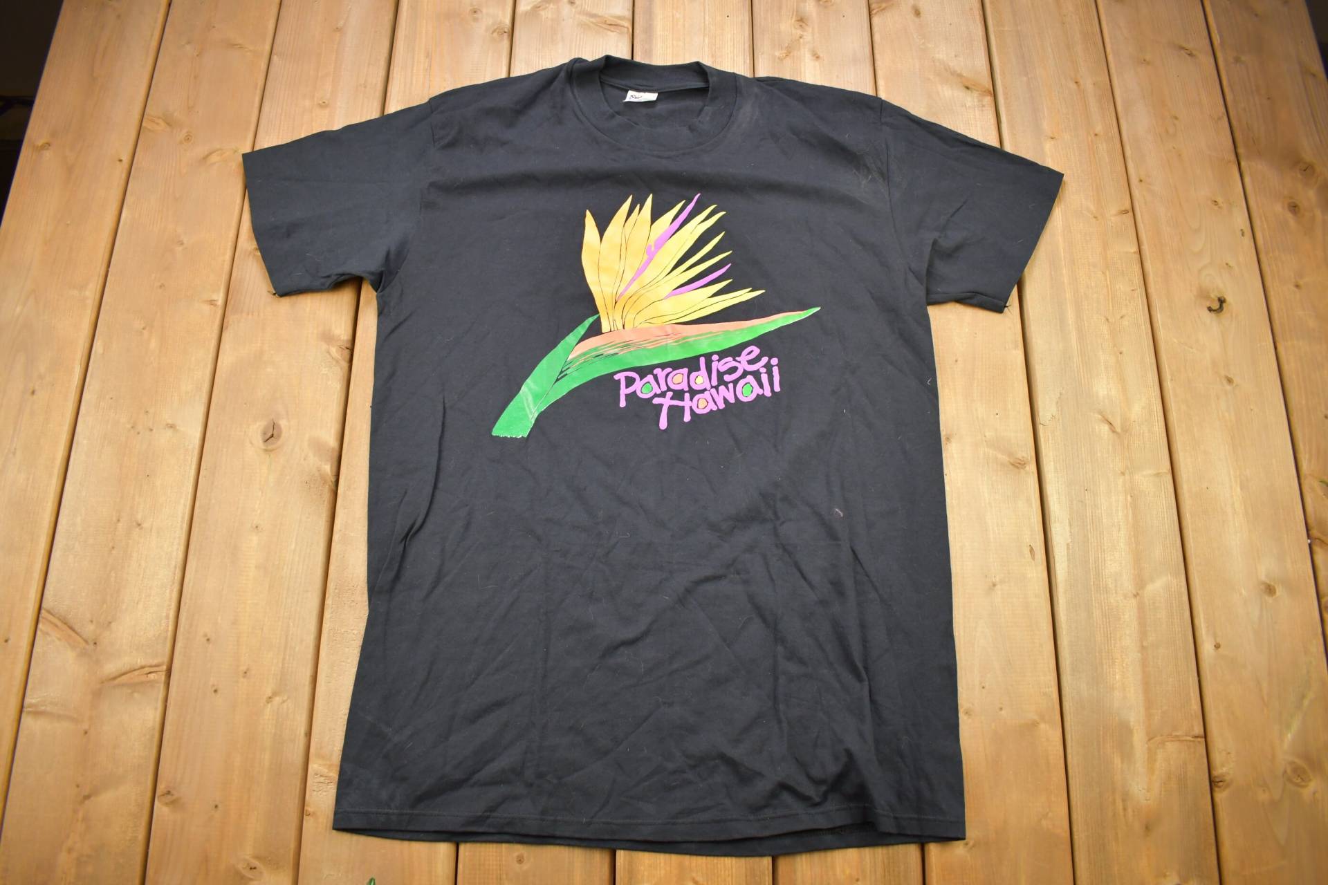 Vintage 1990S Paradise Hawaii Souvenir T-Shirt/Streetwear Made in Usa Urlaubs-T-Shirt Reise-T-Shirt Single Stitch von Lostboysvintage