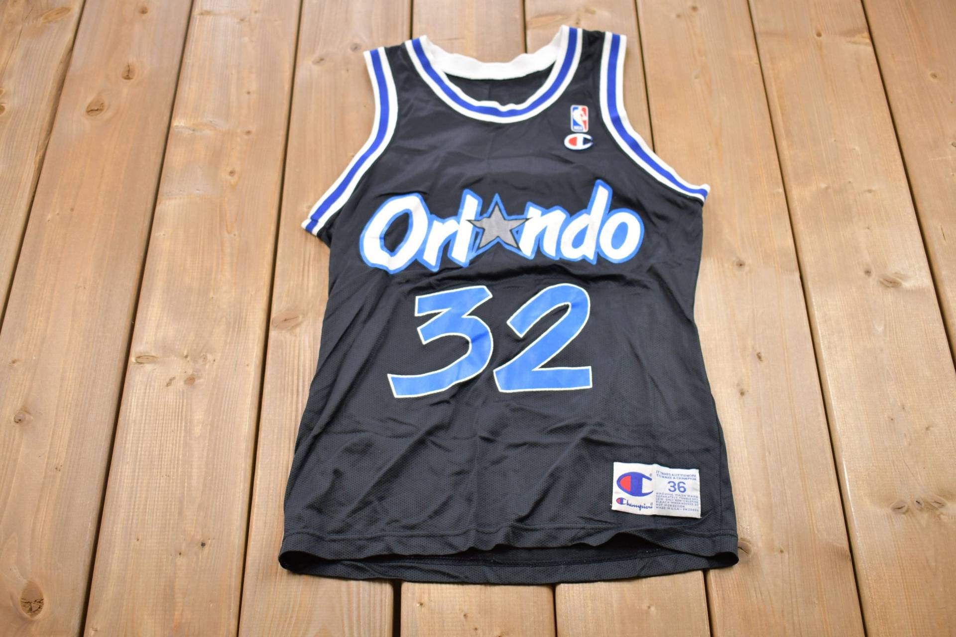 Vintage 1990Er Jahre Orlando Magic Shaquille O'neal Nba Champion Basketball Jersey/Grafik 80Er 90Er Streetwear Retro Style Made in Usa von Lostboysvintage
