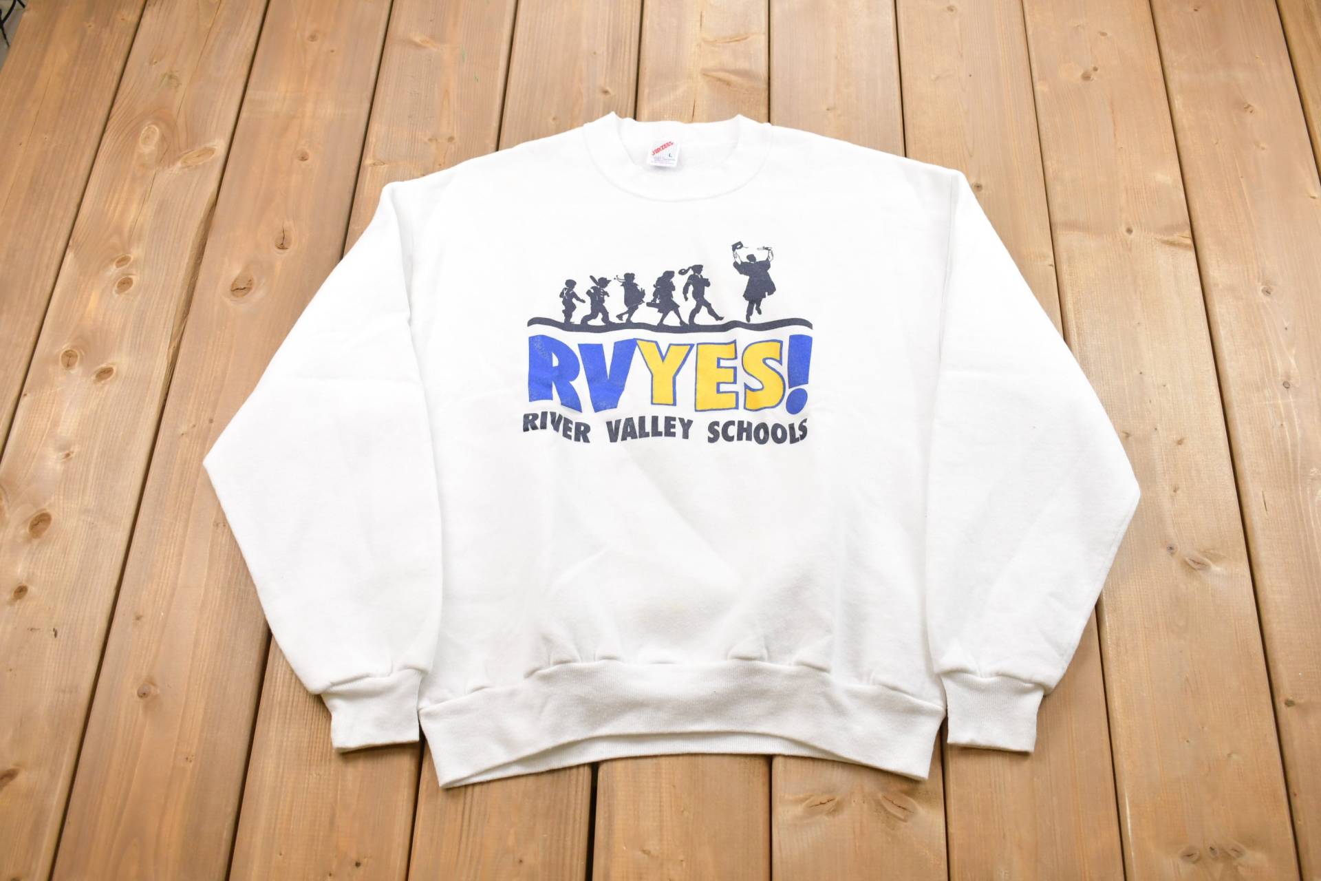 Vintage 1990S River Valley Sweatshirt/Made in Usa 90Er Jahre Rundhals Souvenir Streetwear Jerzees von Lostboysvintage