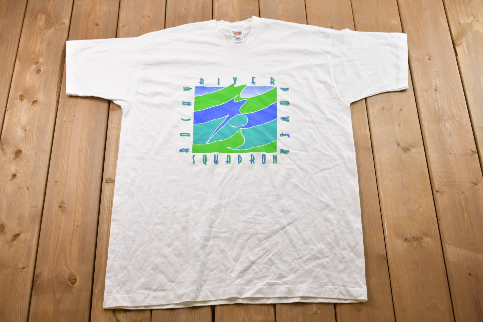 Vintage 1990S Rocky River T-Shirt/80Er 90Er Jahre Streetwear Fashion Made in Usa Urlaub Urlaubs-T-Shirt Reisen & Tourismus Single Stitch von Lostboysvintage