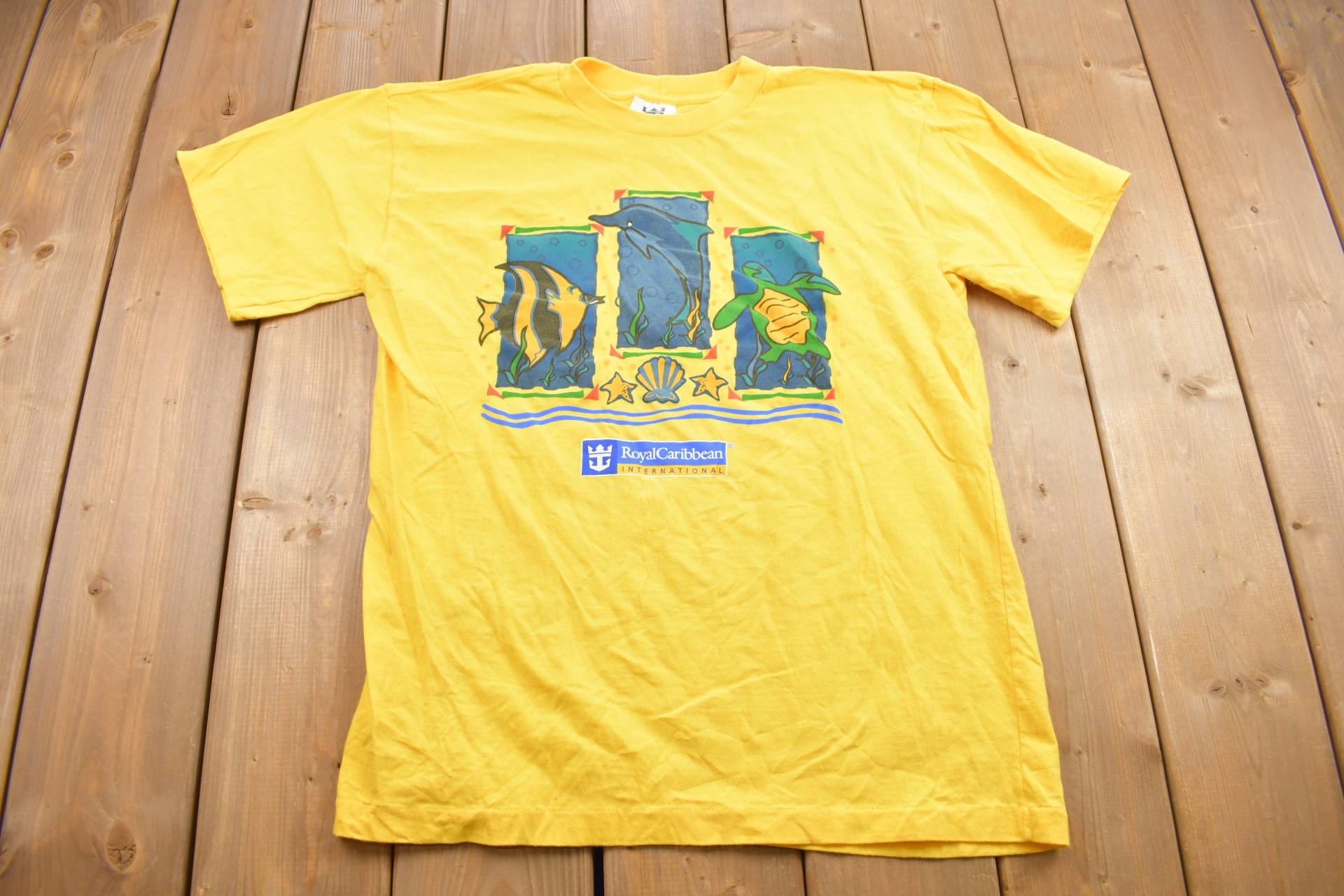 Vintage 1990S Royal Caribbean Sea Life Graphic T Shirt/Seltenes Streetwear Single Stitch Made in Usa von Lostboysvintage