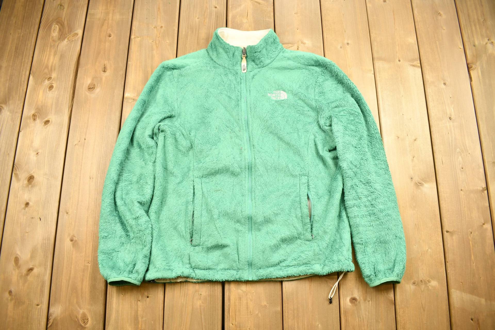 Vintage 1990Er Jahre The North Face Damen Grüner Fleecepullover/Sportbekleidung 90Er Pullover Streetwear Athleisure Wandern Jackenfutter von Lostboysvintage