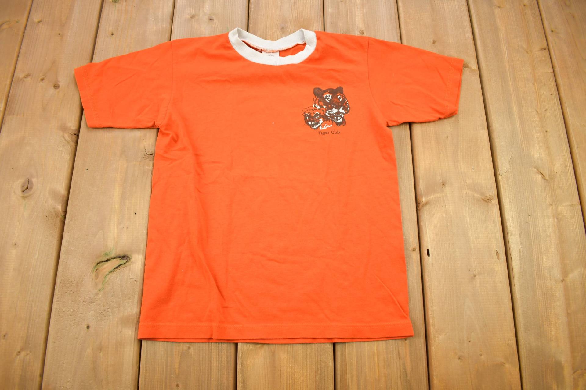 Vintage 1990S Tiger Cubs Bsa T-Shirt/Boy Scouts Of America Made in Usa Jugendstil Retro von Lostboysvintage