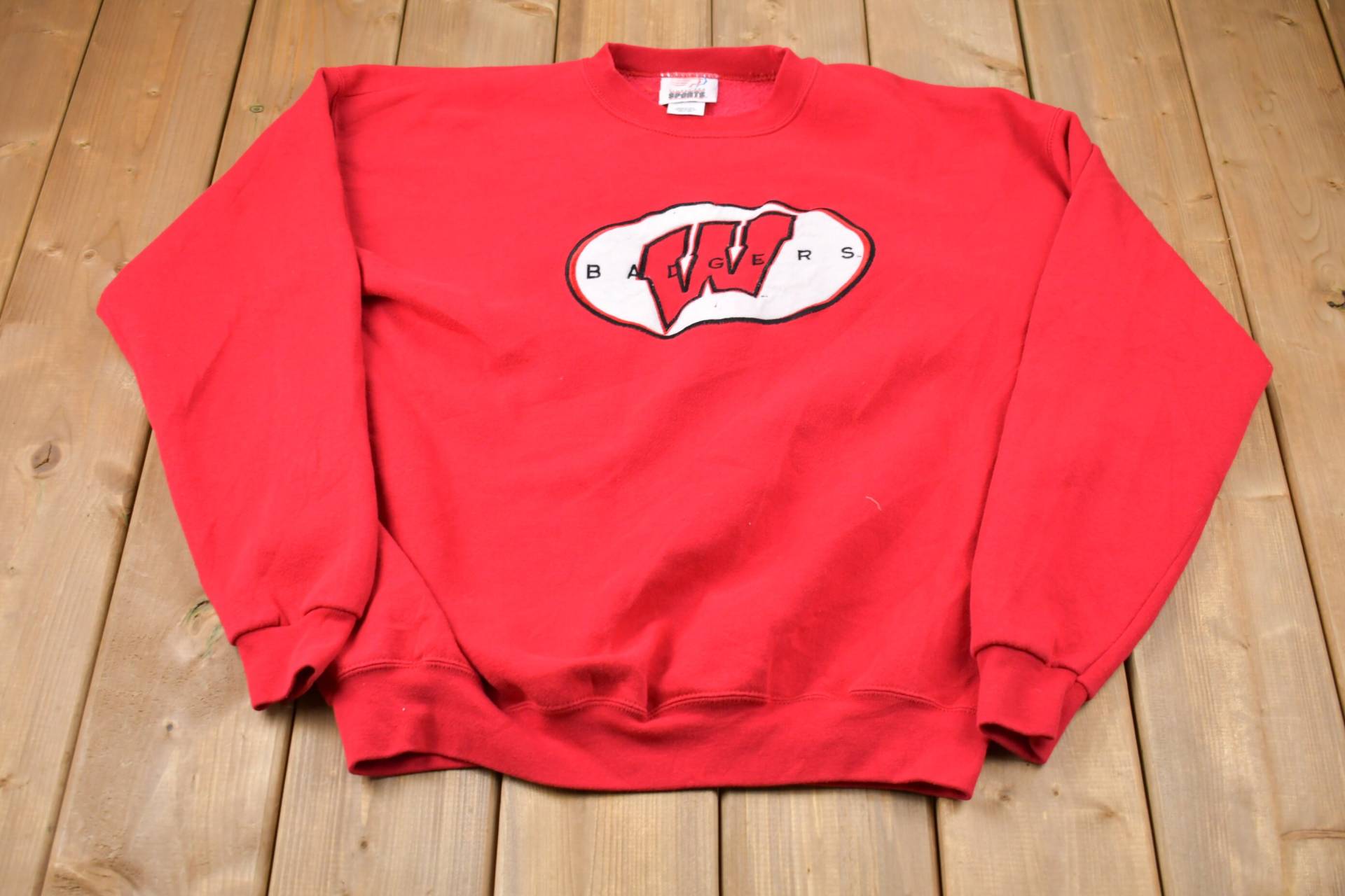 Vintage 1990S Wisconsin Badgers Collegiate Rundhalsausschnitt/90S Made in Usa Sweatshirt Sportswear Americana Vintage 1990S Wisconsin Badgers Collegiate Rundhalsausschnitt/90S Made in Usa Sweatshirt Sportswear Americana von Lostboysvintage