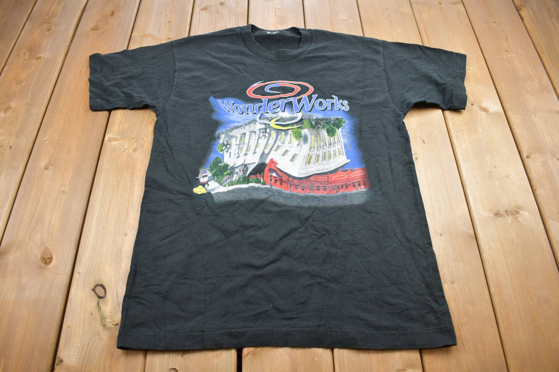 Vintage 1990Er Wonder Works Grafik T-Shirt/Streetwear Seltener Single Stitch Made in Usa von Lostboysvintage