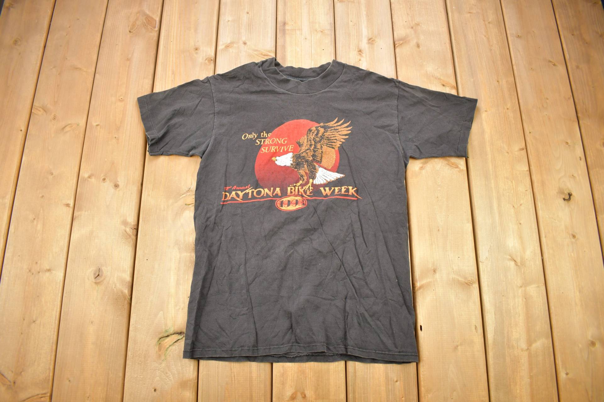 Vintage 1993 Daytona Bike Week Coyote Pass Trading T-Shirt/Single Stitch Made in Usa Biker Souvenir von Lostboysvintage