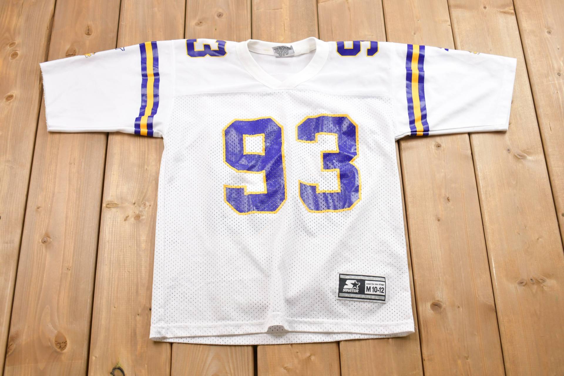 Jahrgang 1995 Jugend Starter Minnesota Viking Nfl Randle Jersey/Single Stitch 90Er Jahre Streetwear Athleisure Sportbekleidung von Lostboysvintage