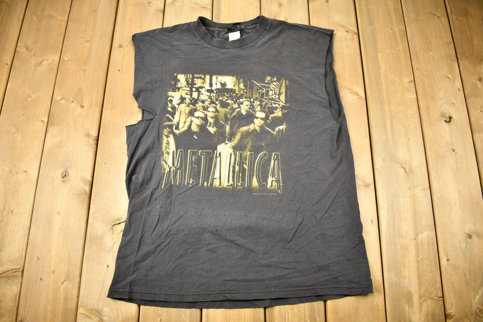 Vintage 1996 Metallica Graphic Band T-Shirt/T-Shirt Single Stitch Made in Usa Musik Promo Premium Giant Distressed von Lostboysvintage