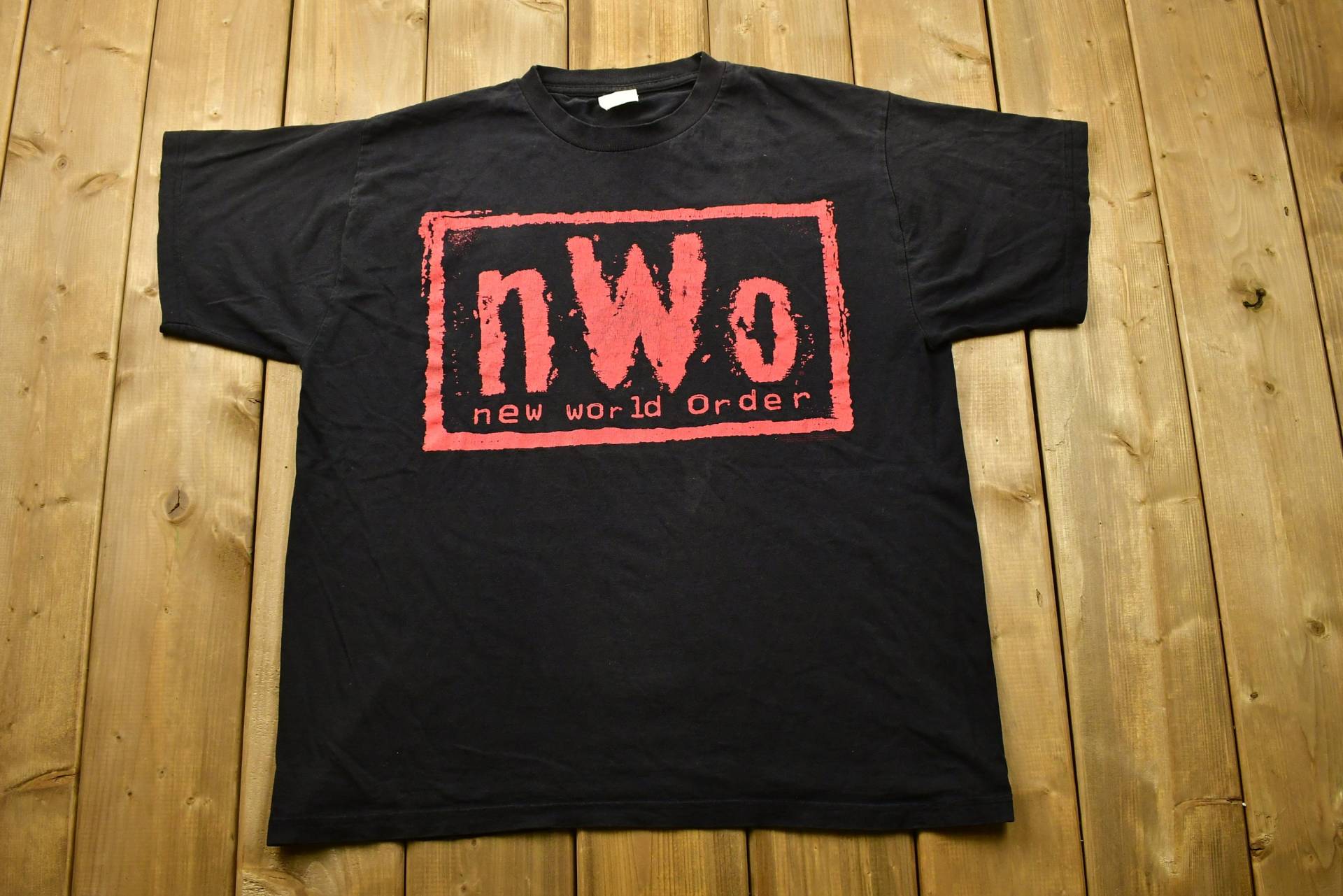 Vintage 1998 Nwo New World Order Wcw Wrestling T-Shirt/Grafik 90Er Jahre Streetwear Fashion von Lostboysvintage