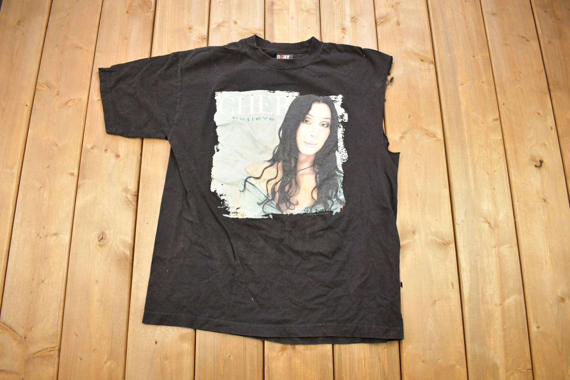 Vintage 1999 Cher Believe Tour Chopped Band T-Shirt/T-Shirt Riesen Tultex Schwergewicht 90Er Jahre Musik Promo Premium von Lostboysvintage