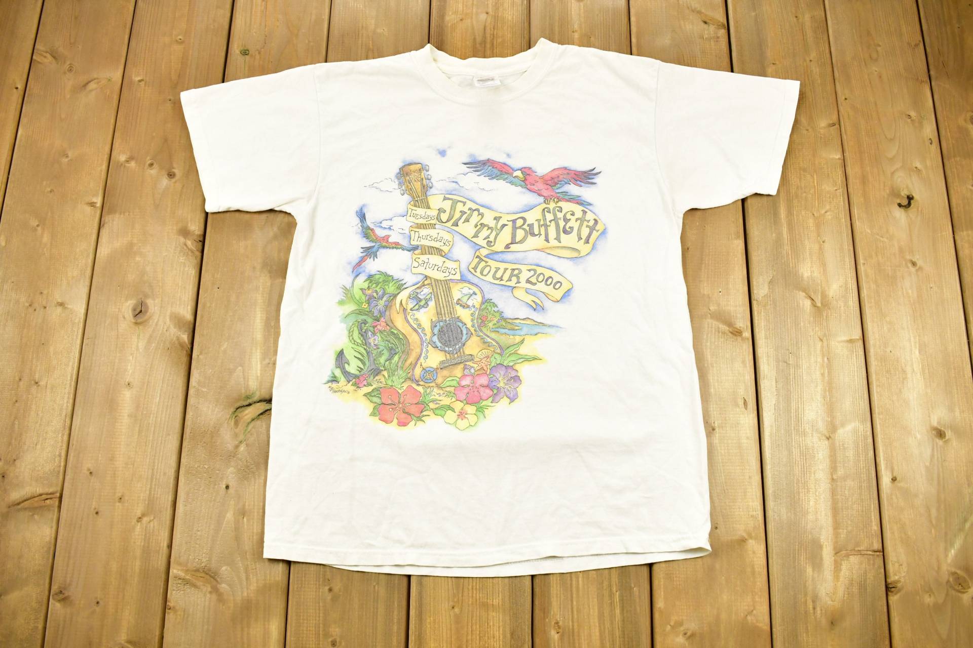 Vintage 1999 Jogi Buffets Margaritaville T-Shirt/90S Streetwear Tropen Shirt Urlaubs-T-Shirt Reisen & Tourismus Montego Bay Jamaika von Lostboysvintage