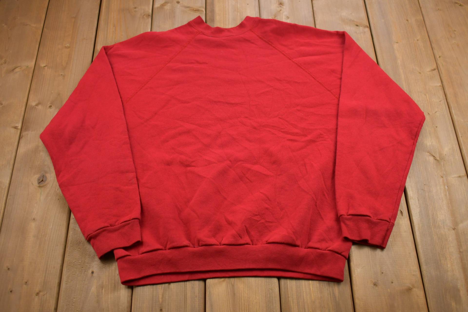 Vintage 1980Er Ultra Fleece Raglan Crewneck Sweatshirt/90Er Souvenir Athleisure Streetwear 80Er von Lostboysvintage