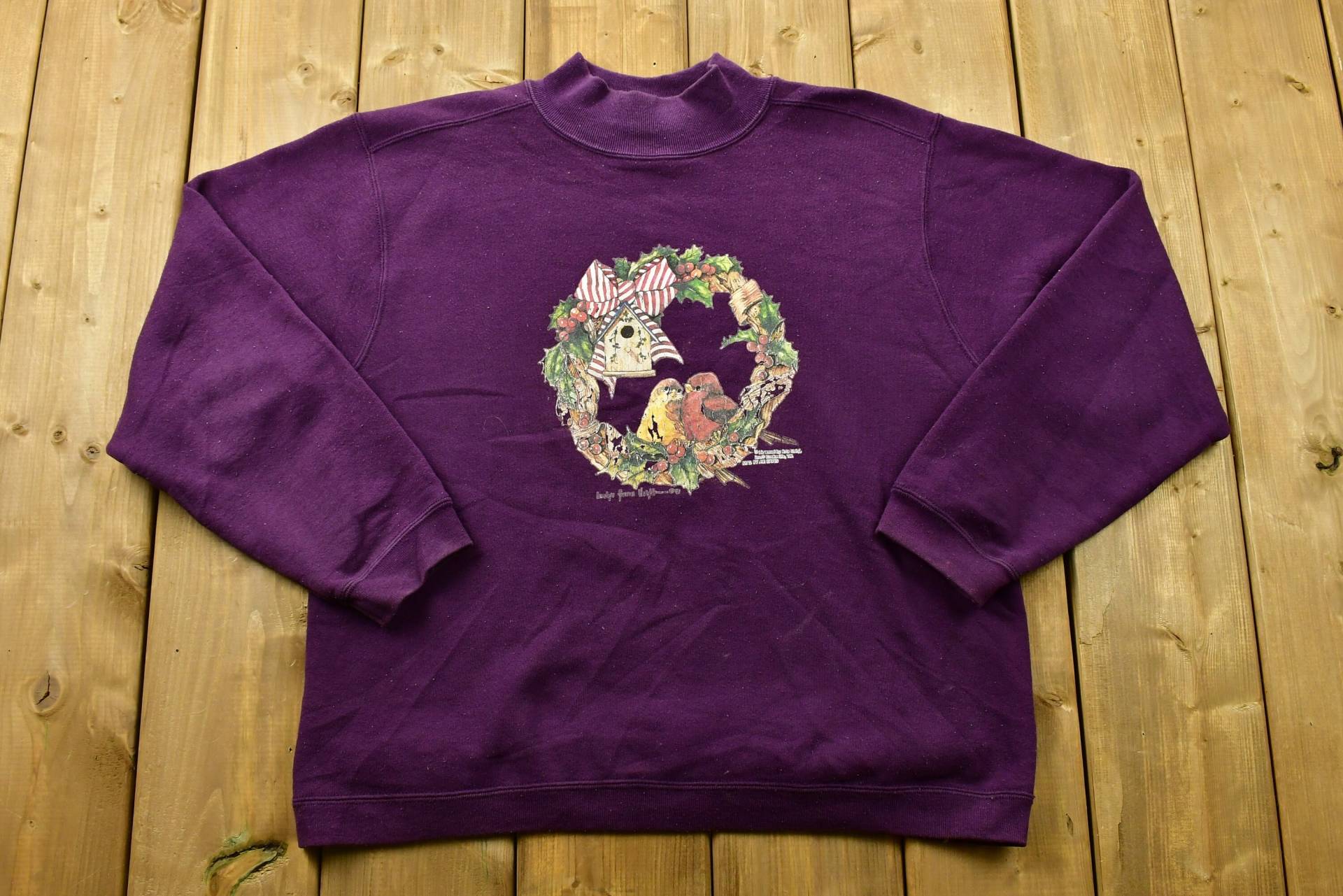 Vintage 90Er Jahre Animal Nature Graphic Crewneck/Tiere Sweatshirt American Streetwear Pullover von Lostboysvintage
