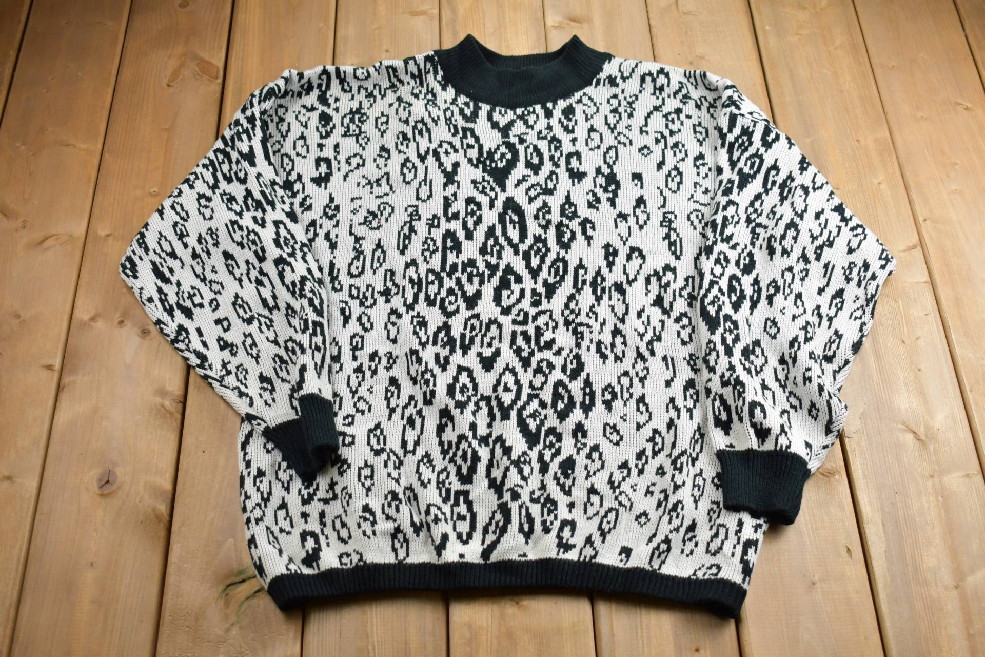 Vintage 90Er Jahre Architekten All Over Print Strickpullover/Rundhalsausschnitt Muster Pullover Outdoor Handgestrickt von Lostboysvintage