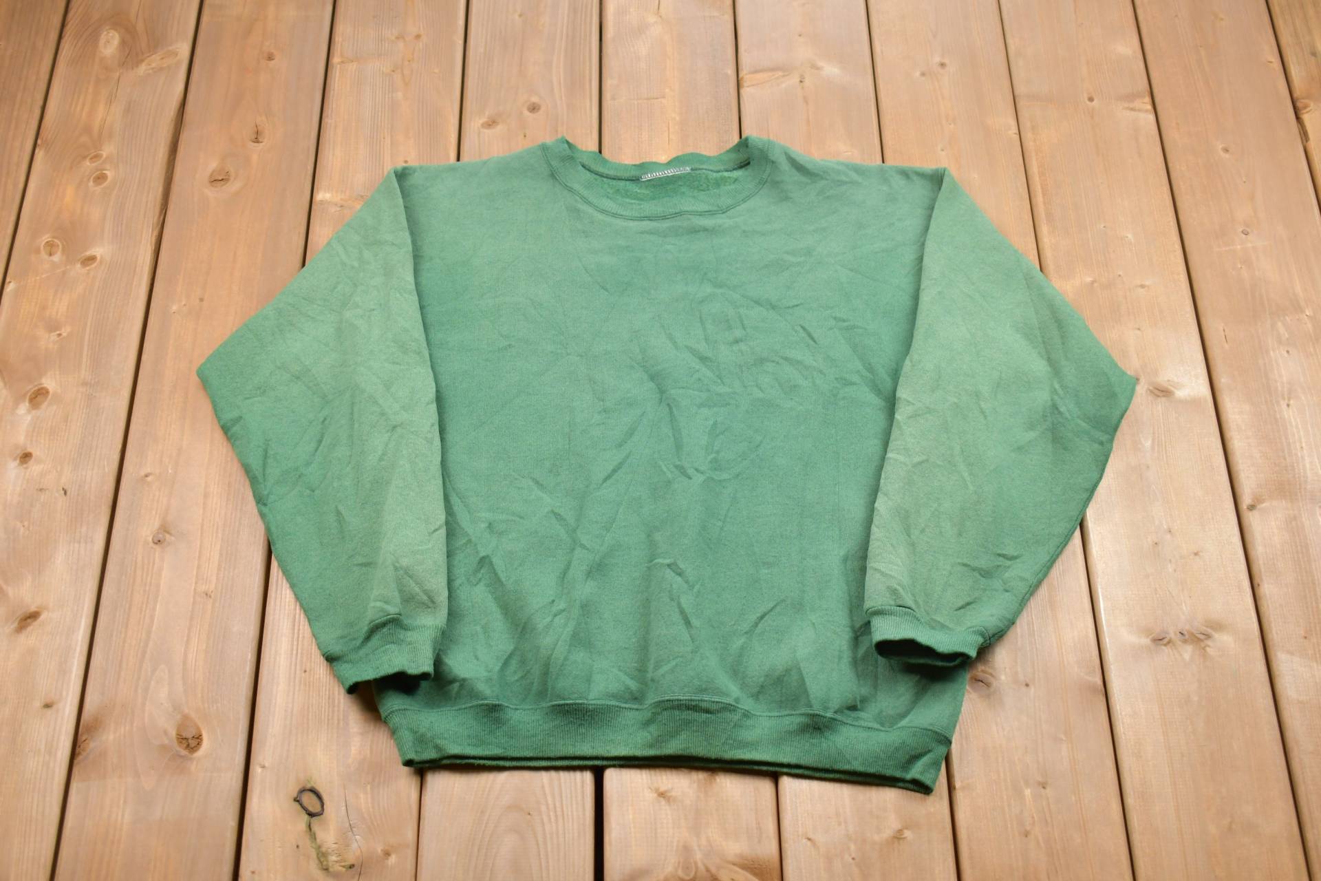 Vintage 1990Er Blank Basic Crewneck Sweatshirt/Made in Usa 90Er Essentials Athleisure Streetwear von Lostboysvintage