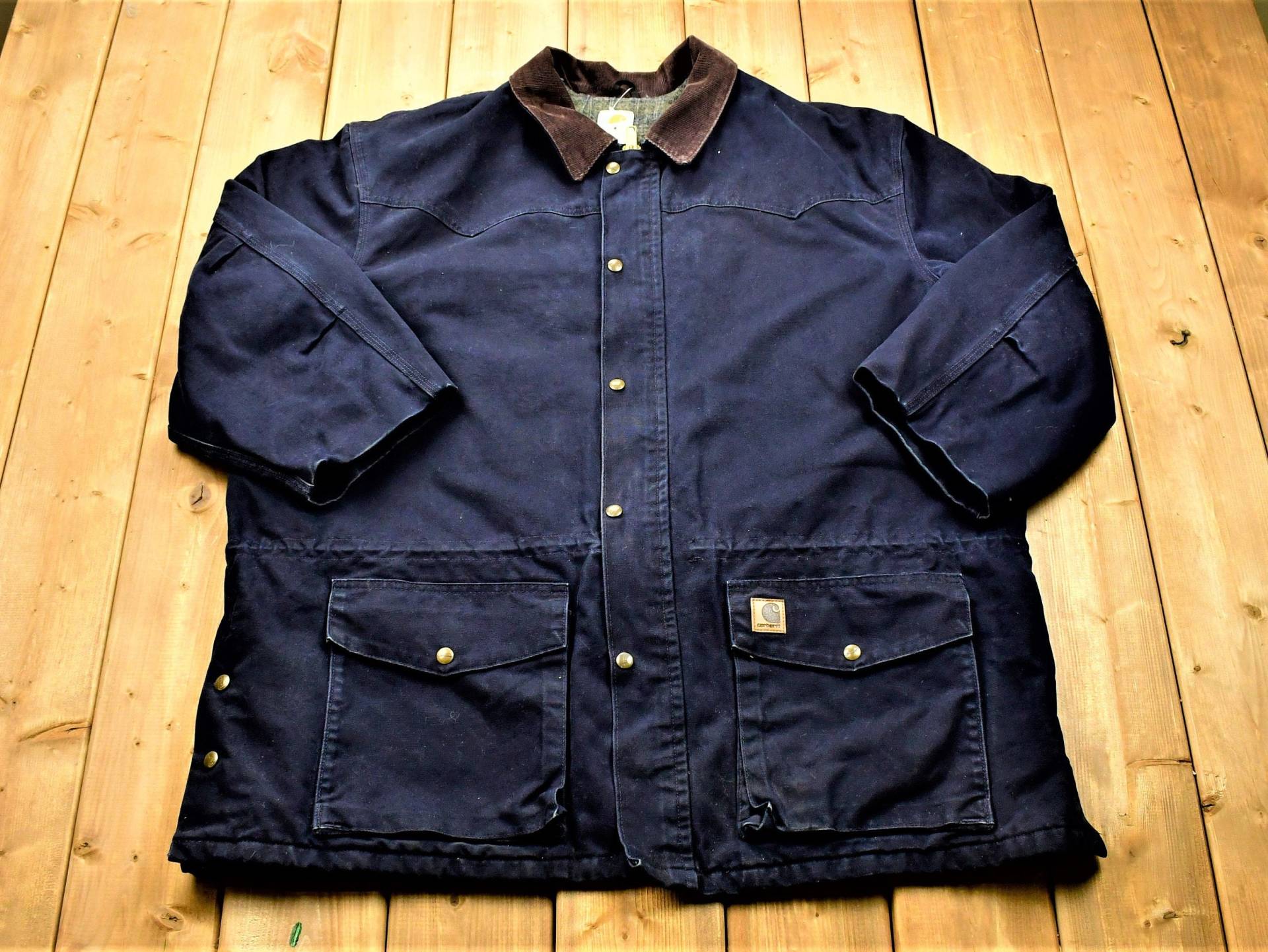 Vintage 90Er Jahre Carhartt Long Chore Mantel/Arbeitskleidung Streetwear Made in Usa Blanket Lined Jacket Distressed Union Vintage 90Er Jahre Carhartt Long Chore Mantel/Arbeitskleidung Streetwear Made in Usa Blanket Lined Jacket Distressed Union von Lostboysvintage
