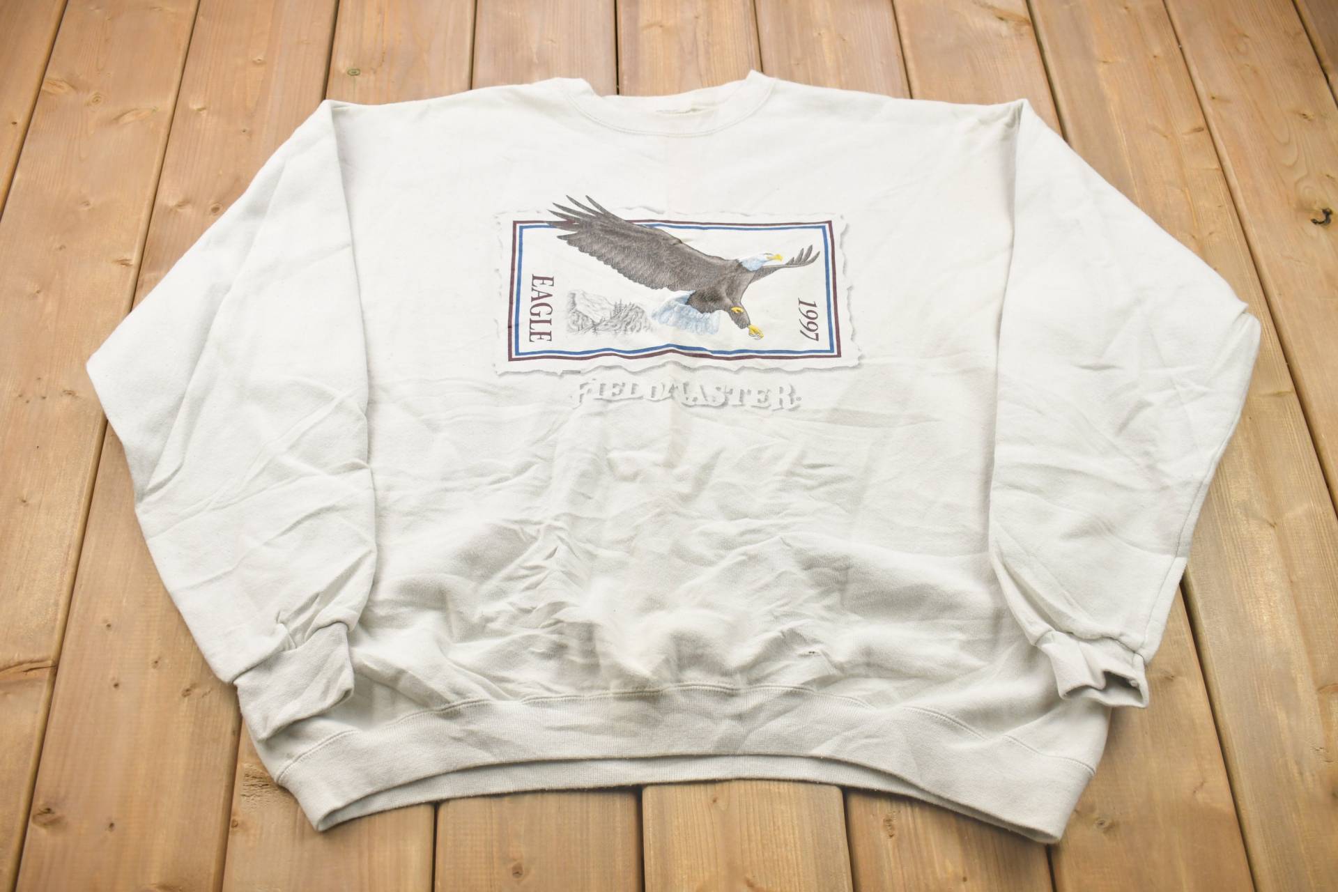 Vintage 90Er Jahre Fieldmaster Eagle Stamp Sweatshirt Mit Rundhalsausschnitt/Made in Usa Essential Streetwear 90S von Lostboysvintage