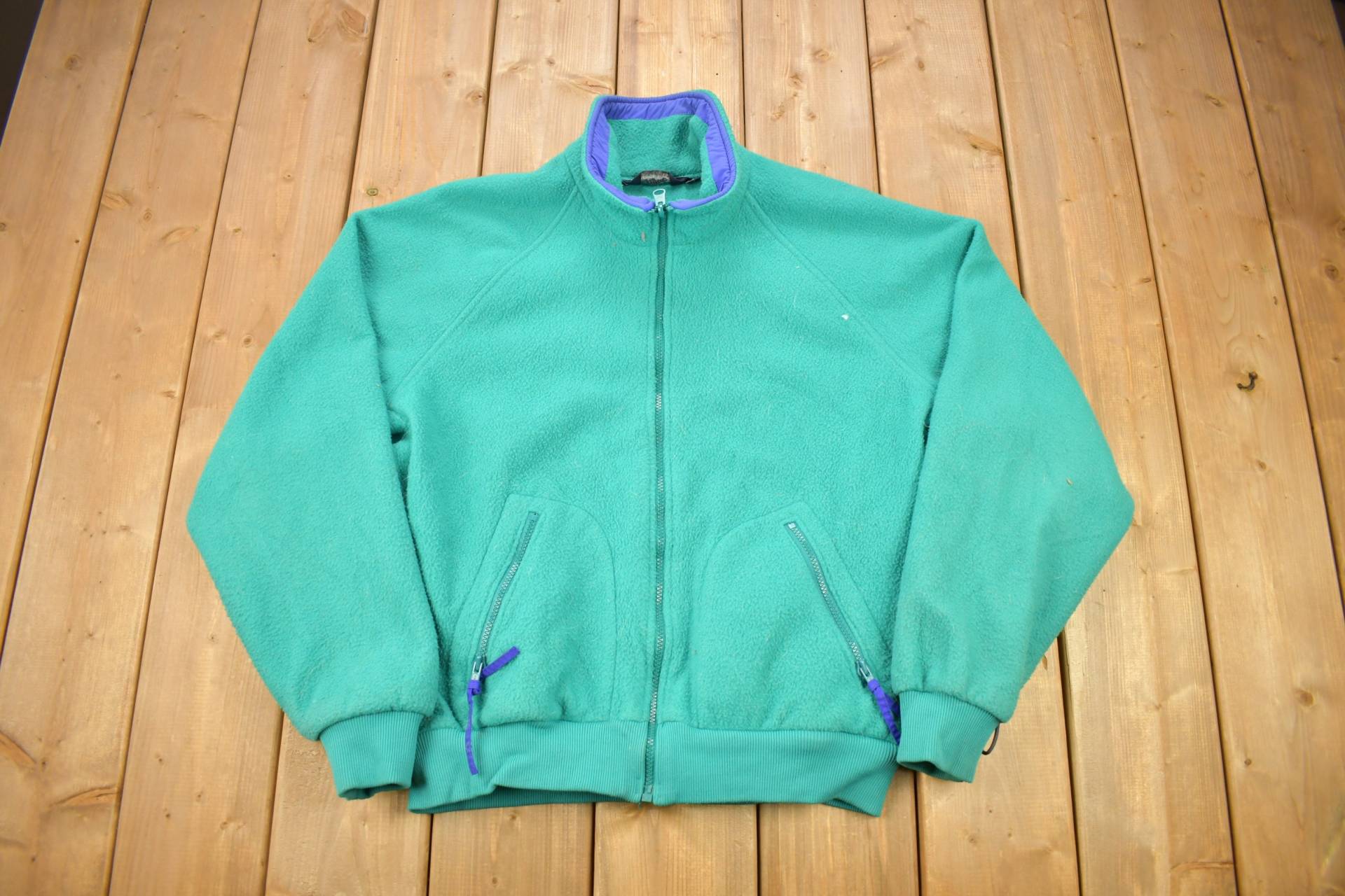 Vintage 1990Er Columbia Radial Sleeve Full Zip Fleecepullover/Made in Usa 90Er Jahre Pullover Streetwear Outdoorsman Wandern von Lostboysvintage